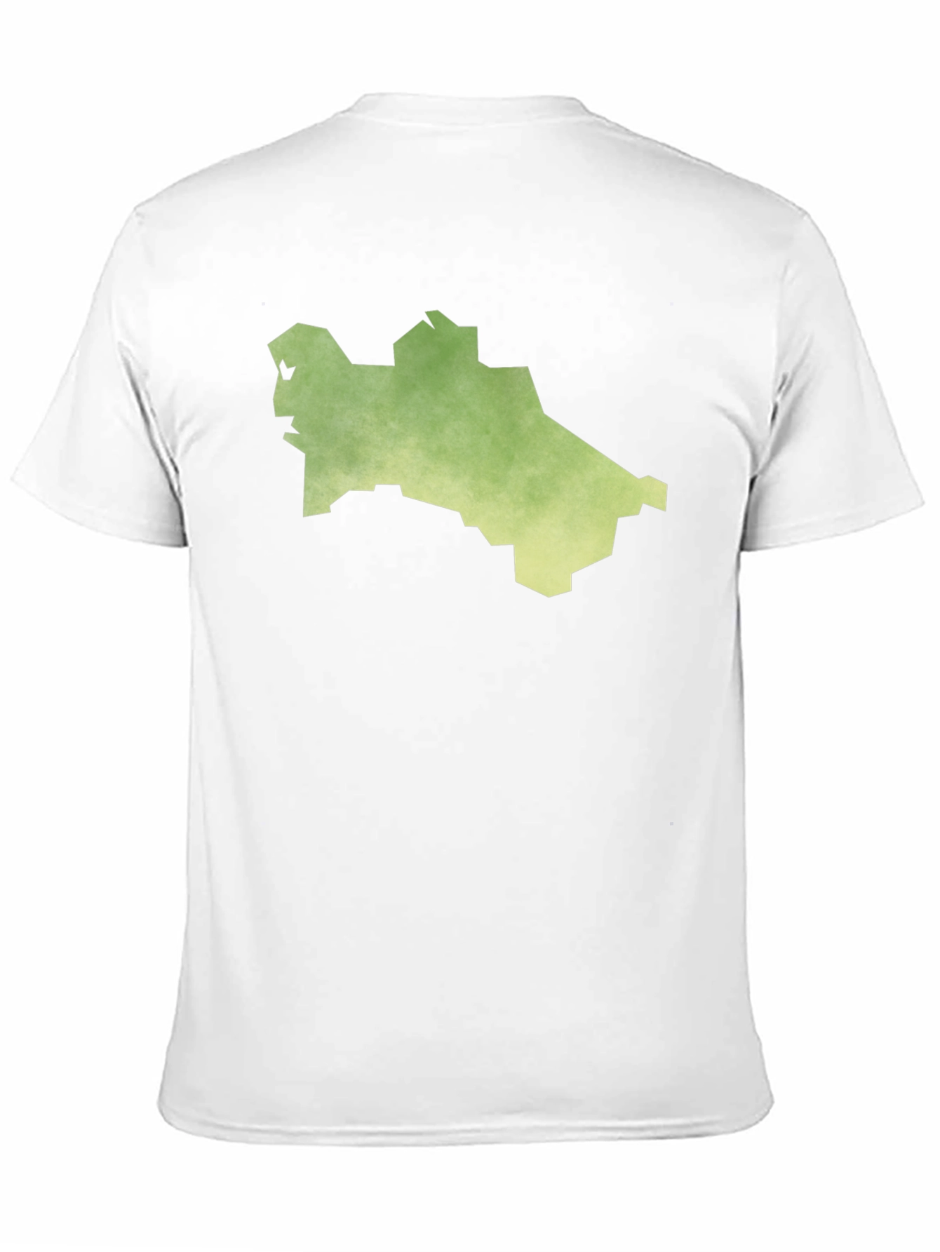 Turkmenistan Map T-Shirt - Black Cotton Tee