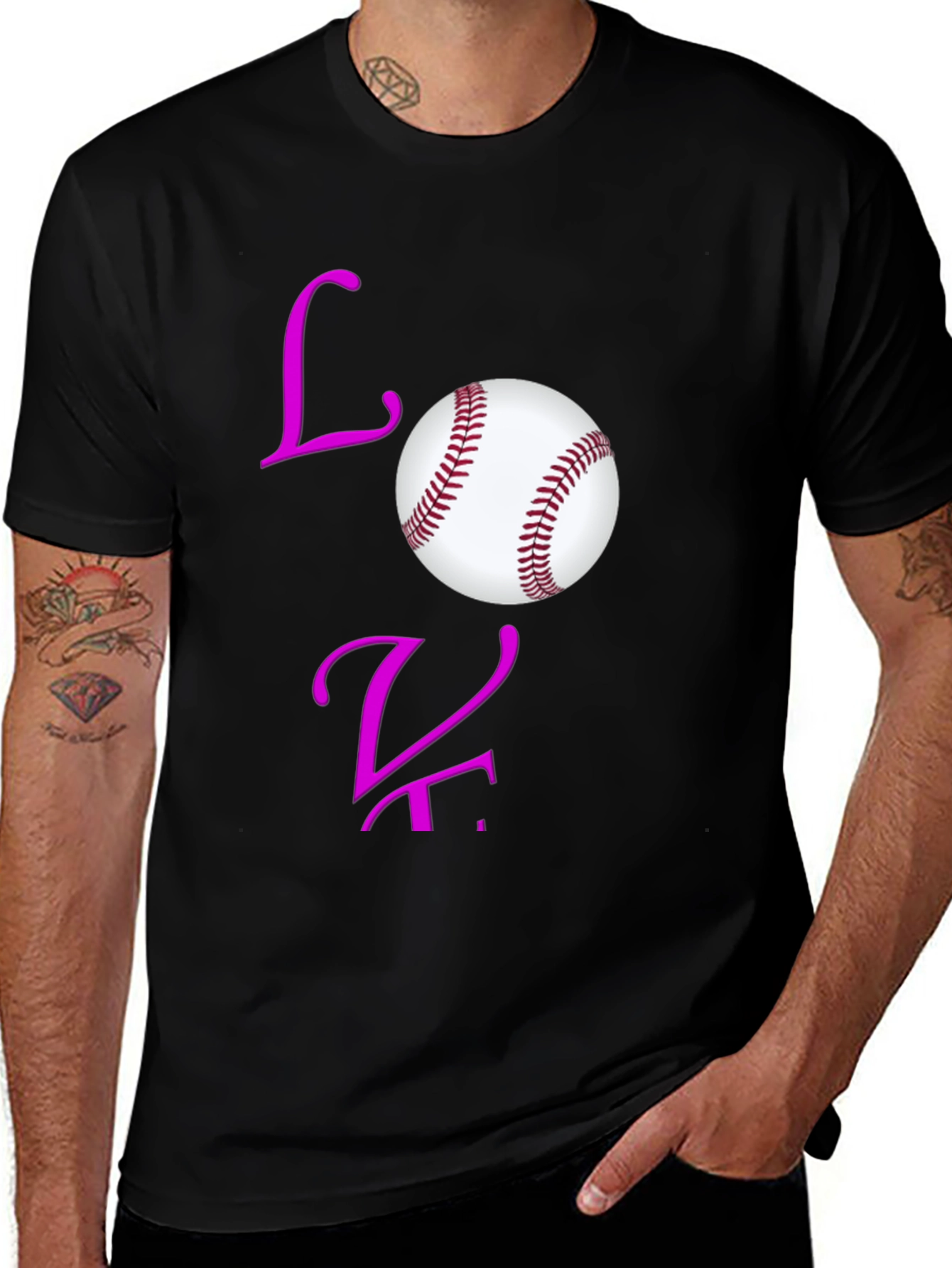 Love Baseball Graphic Tee