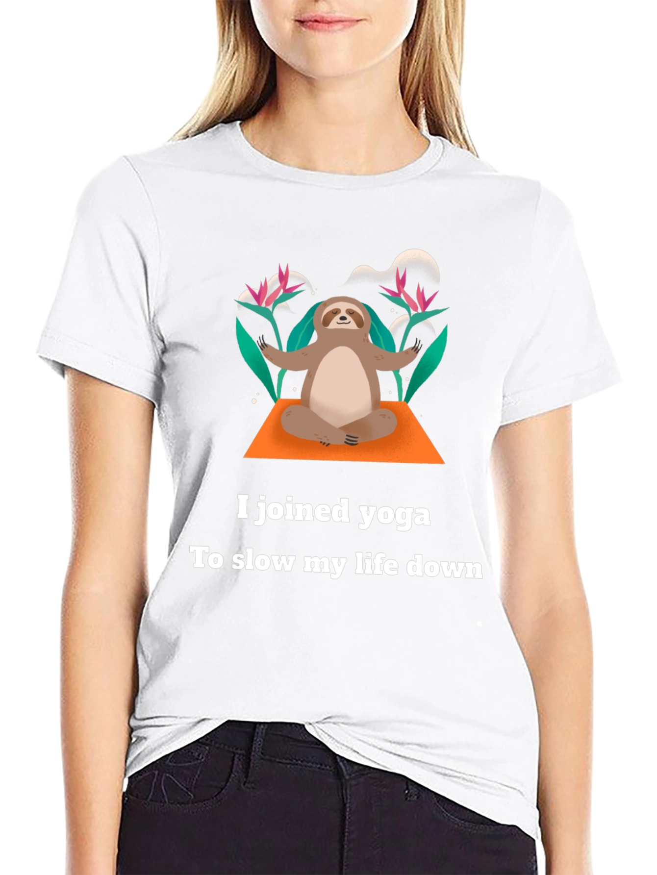 Yoga Sloth T-Shirt - Slow Down & Relax