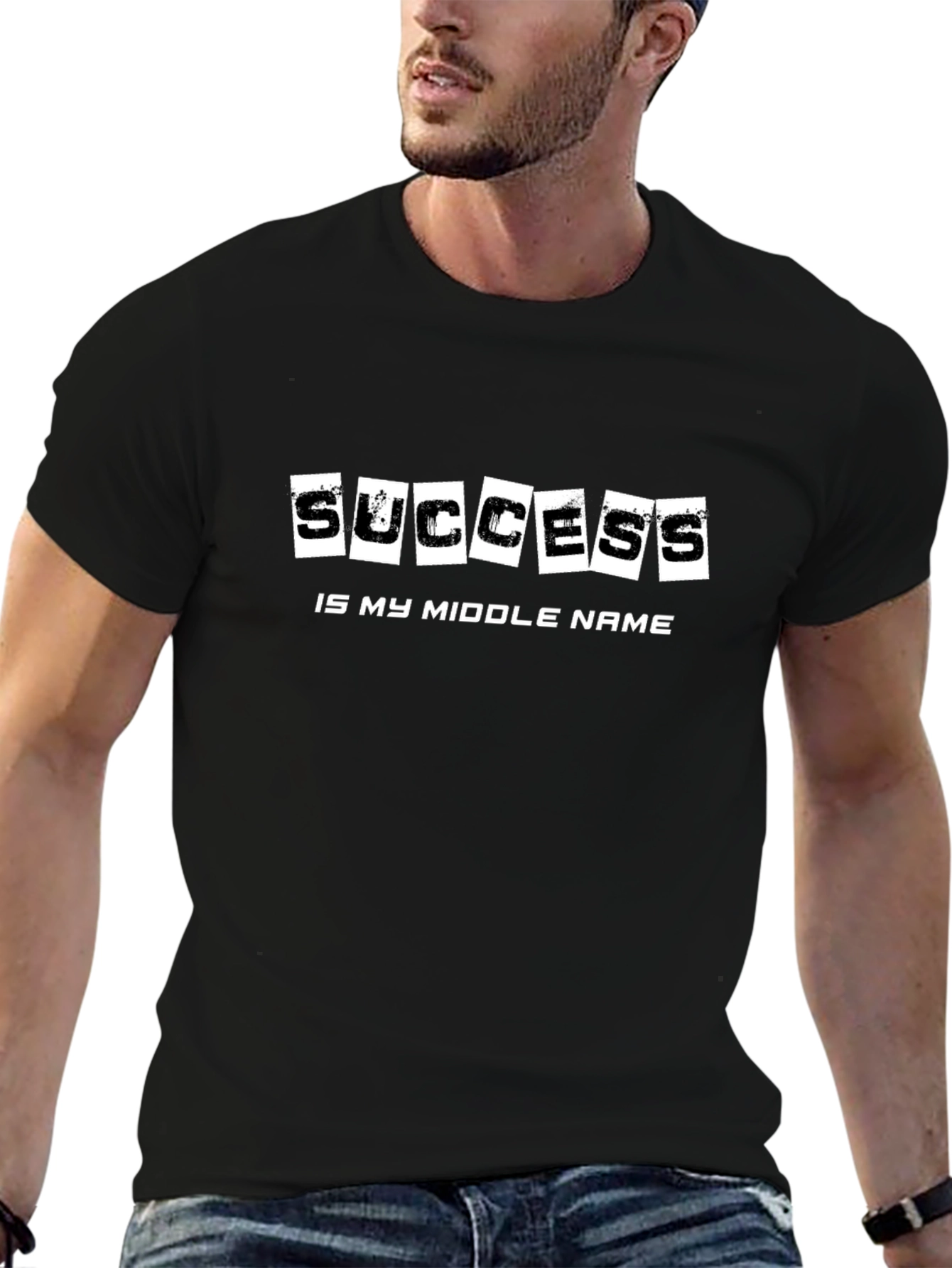 Success Is My Middle Name - Black T-Shirt