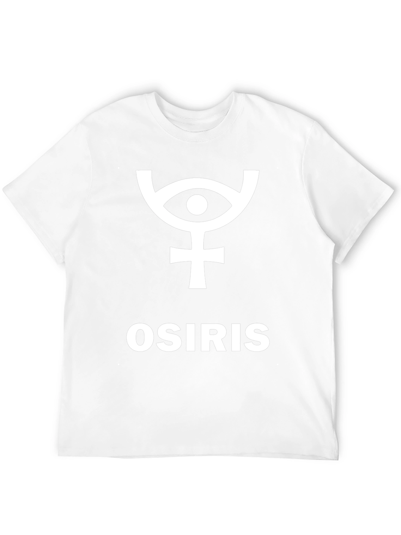 Osiris T-Shirt Egyptian Mythology Ankh Eye Black Cotton Tee