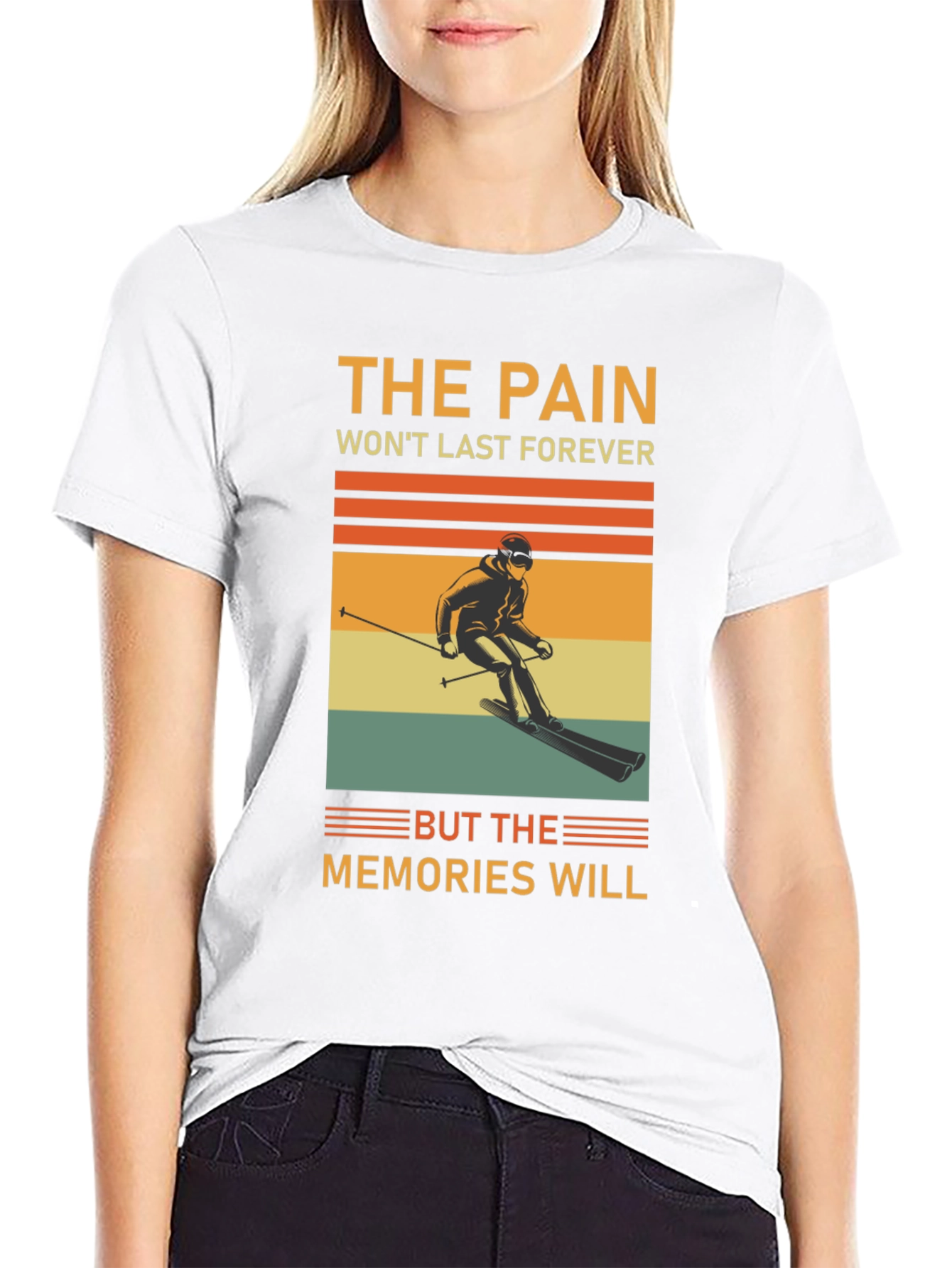 Skiing Memories T-Shirt - Retro Style