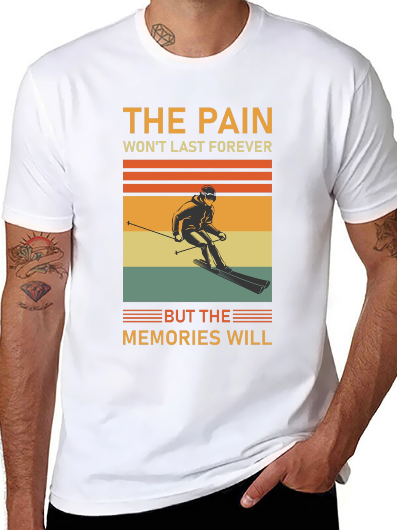 Skiing Memories T-Shirt - Retro Style