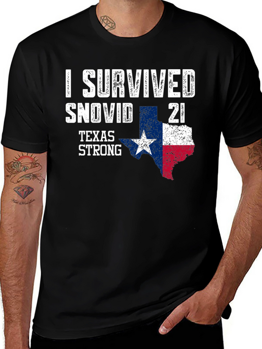 I Survived Snovid 21 Texas Strong T-Shirt