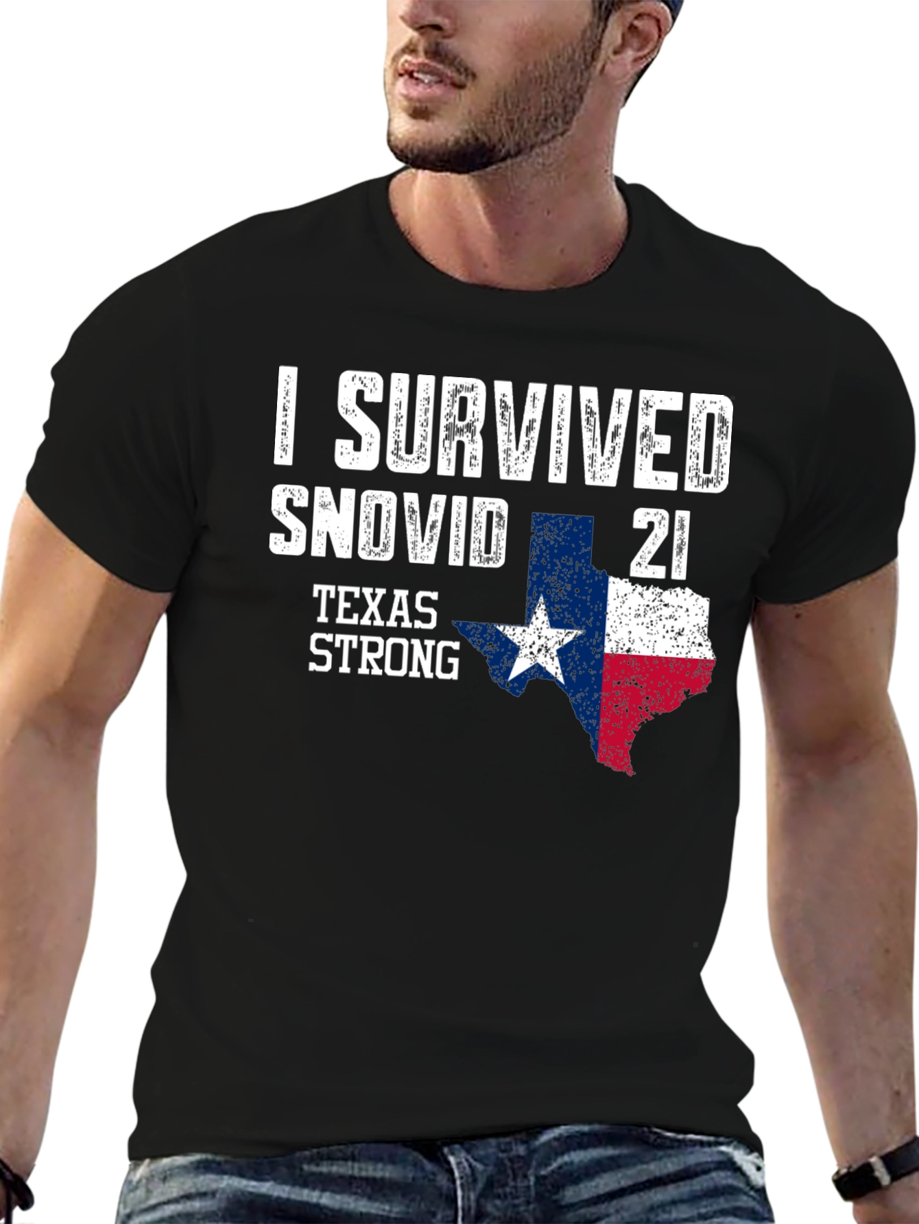I Survived Snovid 21 Texas Strong T-Shirt