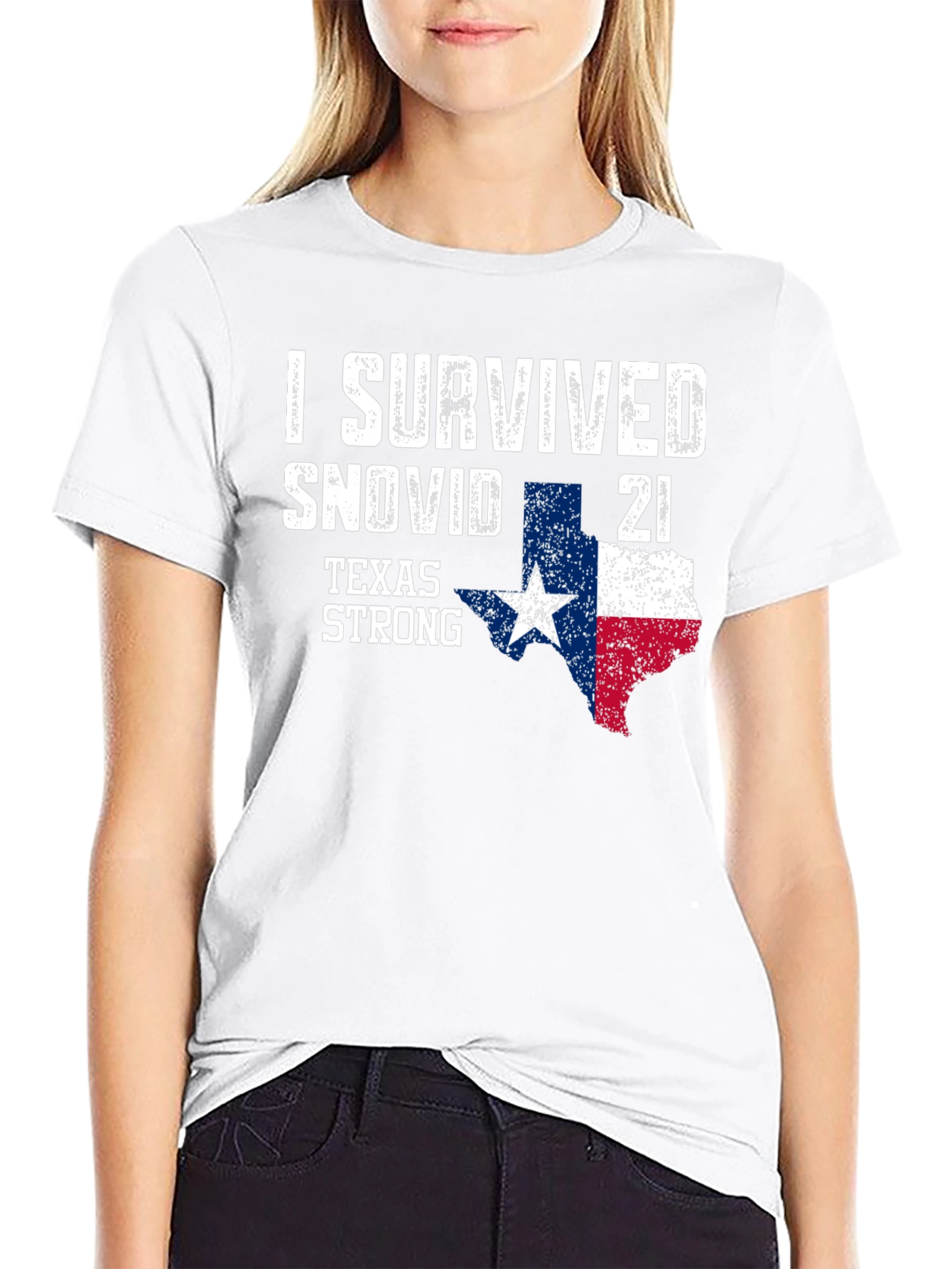 I Survived Snovid 21 Texas Strong T-Shirt
