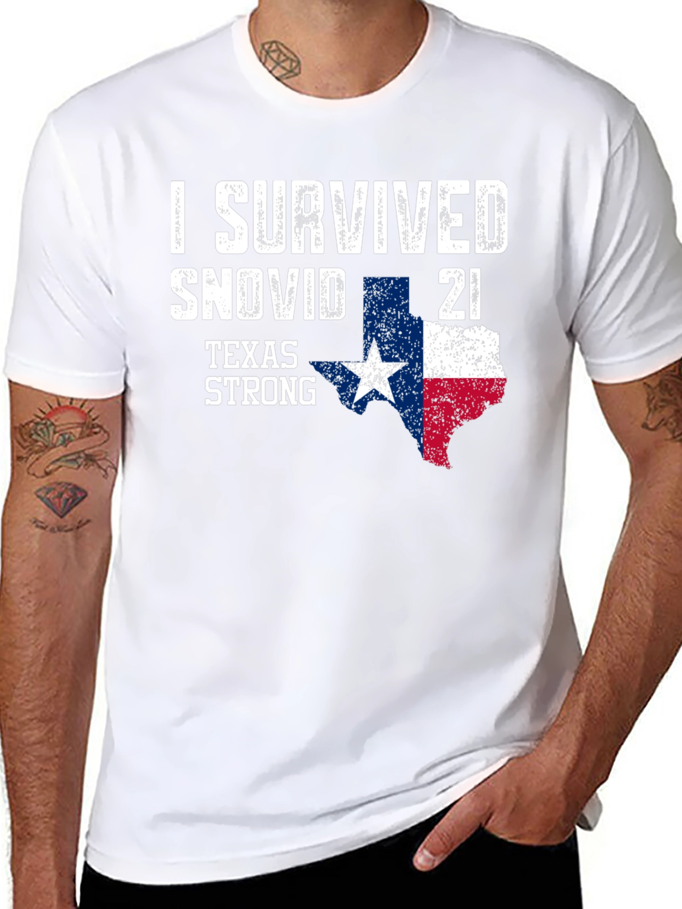 I Survived Snovid 21 Texas Strong T-Shirt