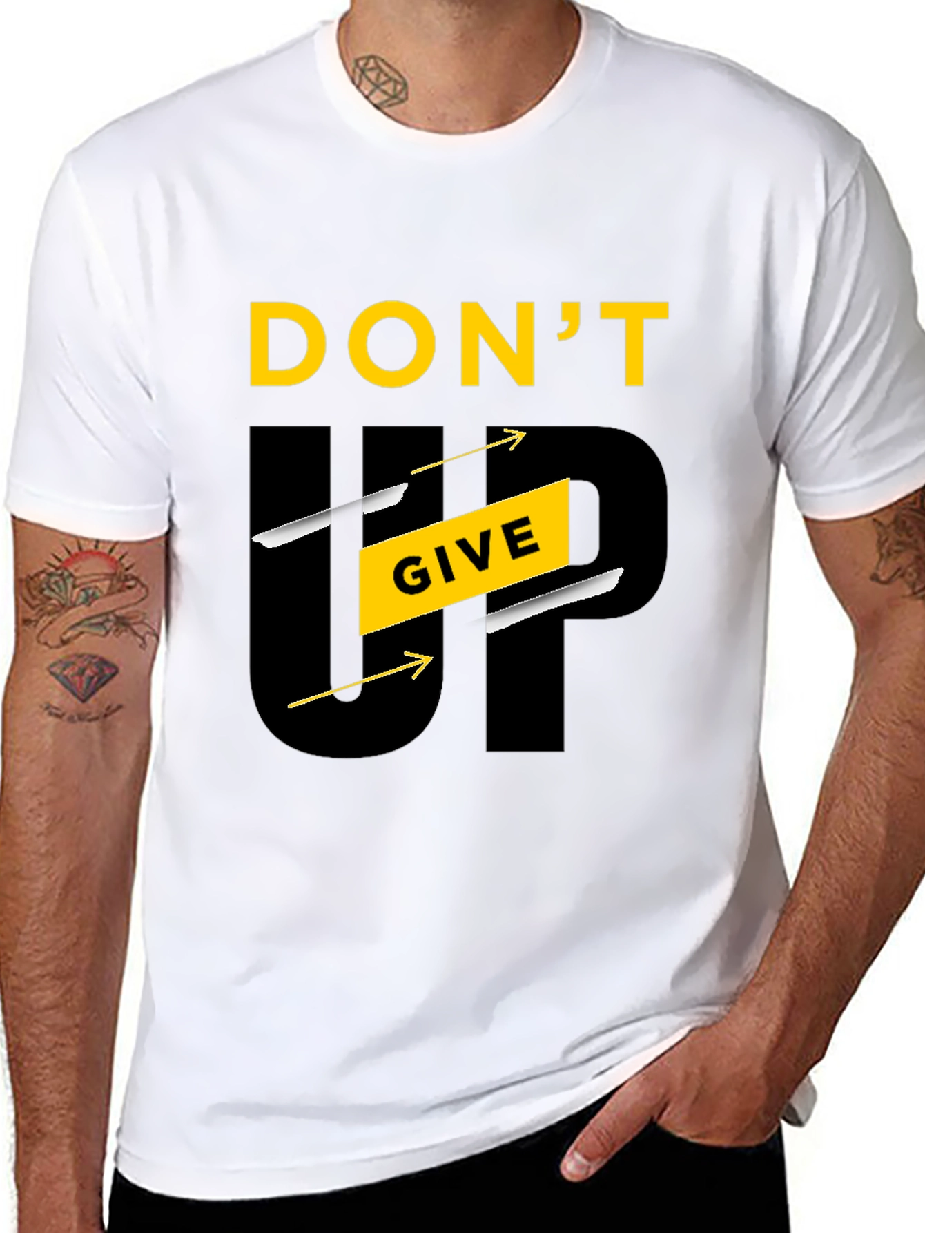 Motivational Dont Give Up Graphic Tee