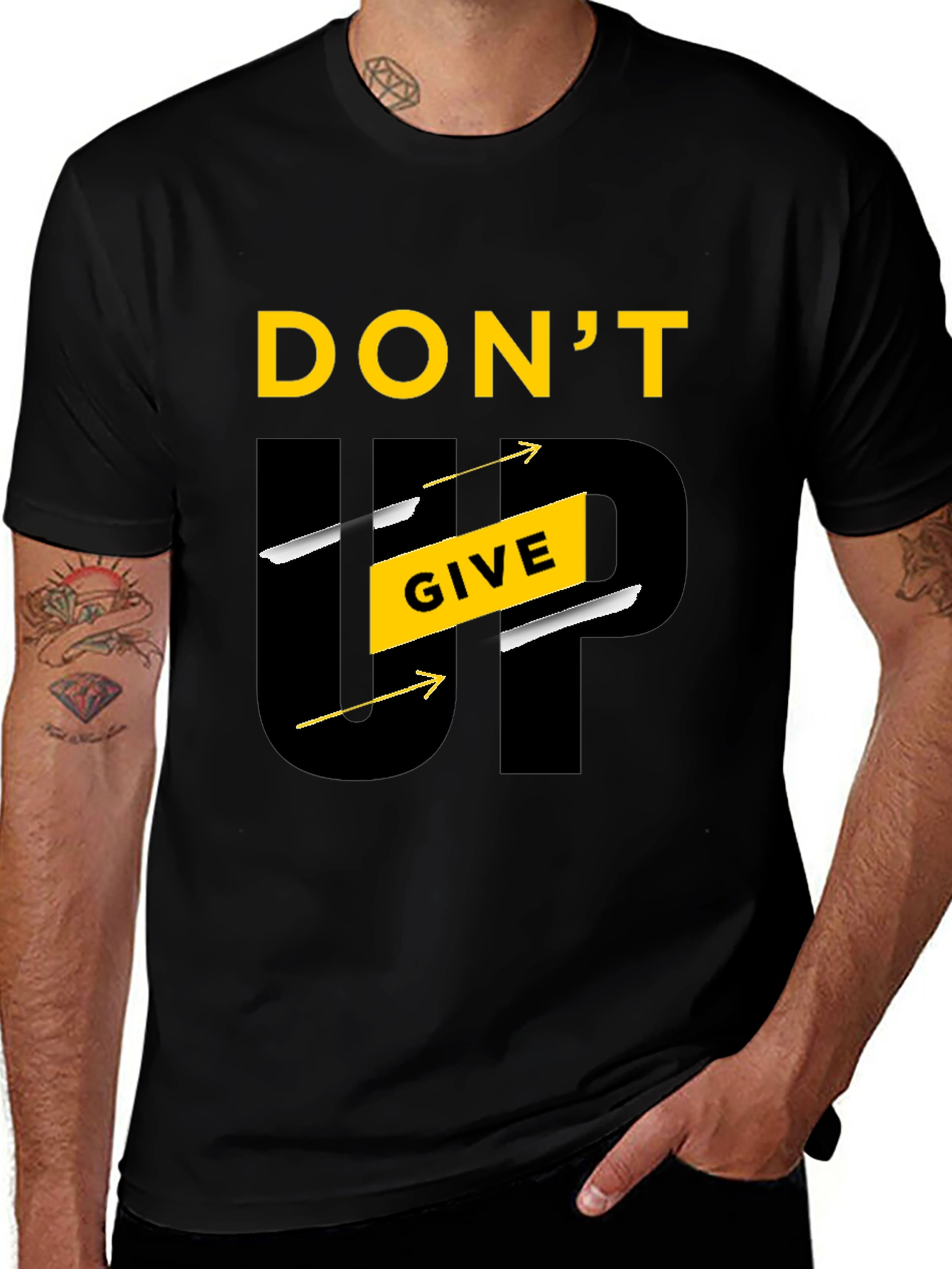 Motivational Dont Give Up Graphic Tee