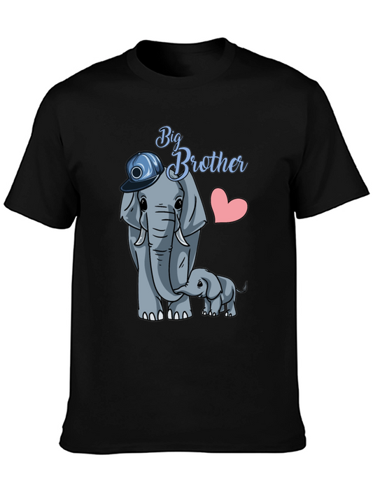 Big Brother Elephant Tee - Cute Family Matching Shirt