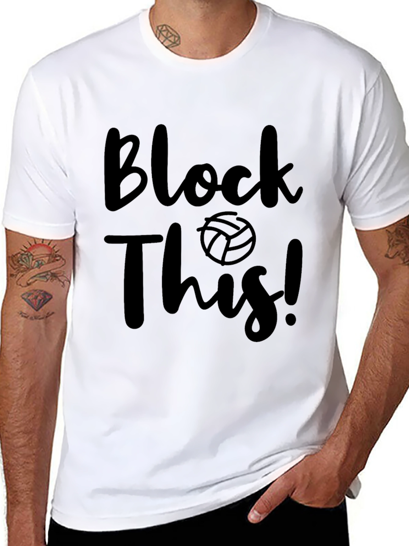 Block This! Volleyball Graphic T-Shirt