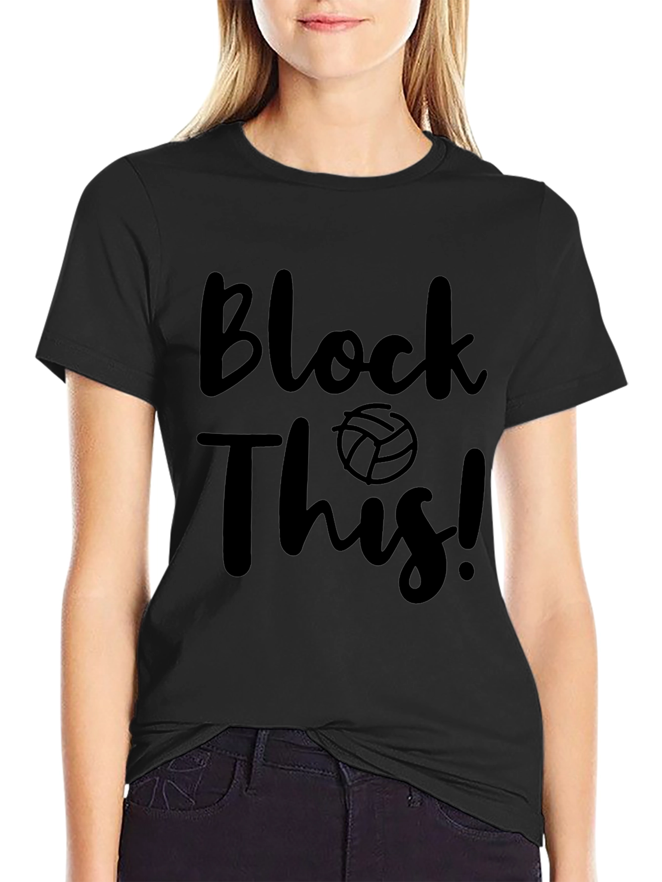 Block This! Volleyball Graphic T-Shirt