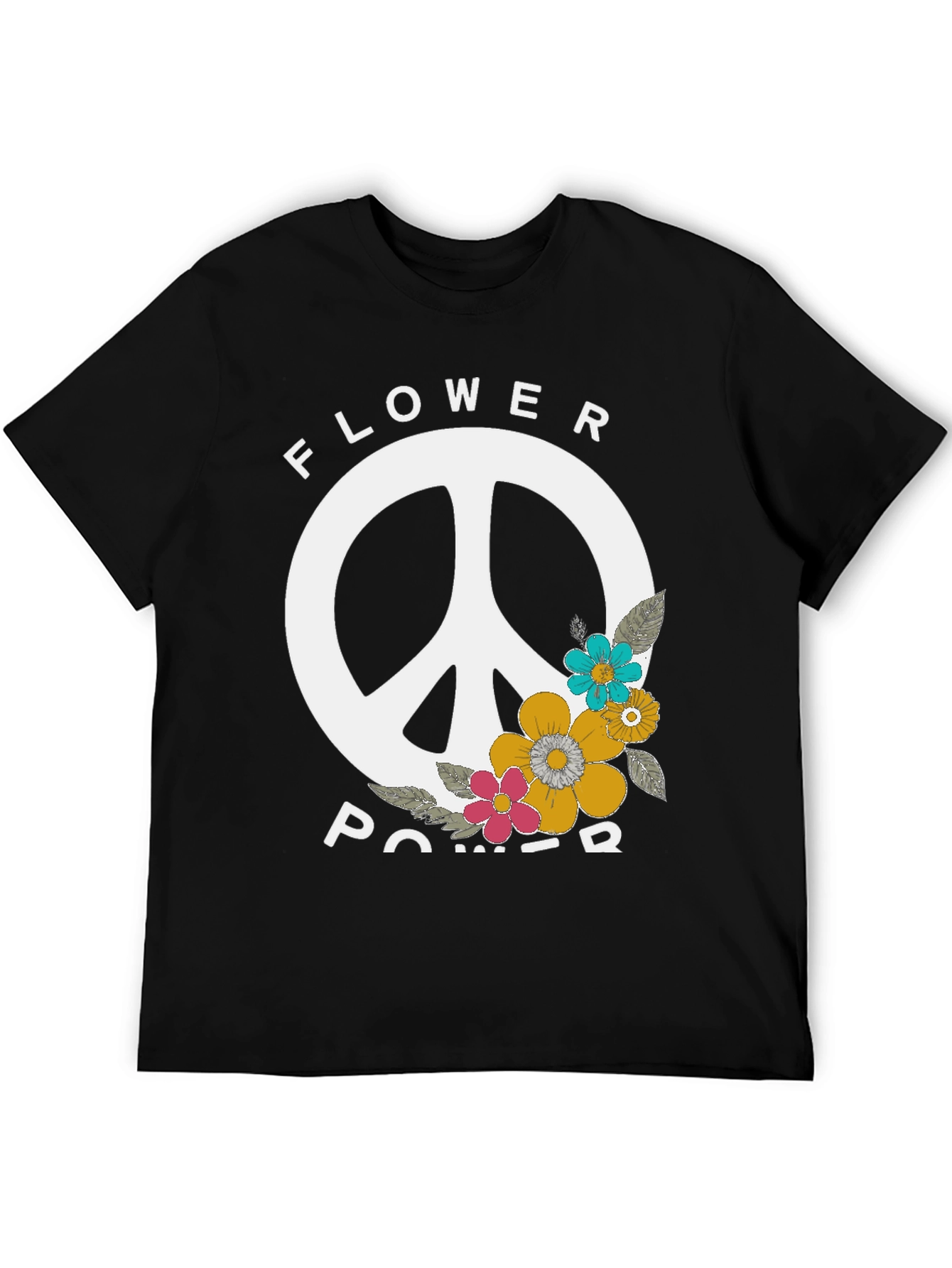 Flower Power Peace Sign T-Shirt