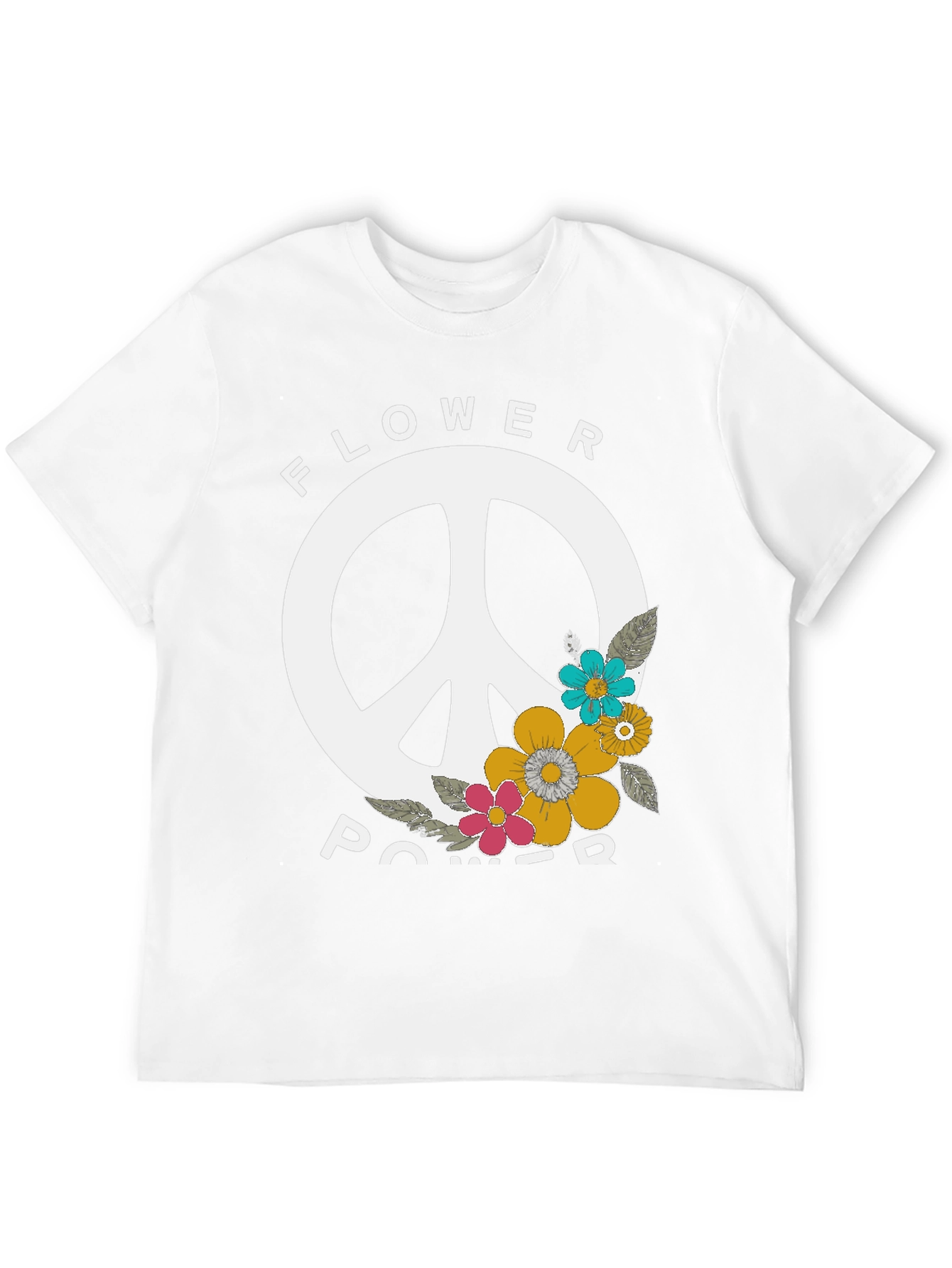 Flower Power Peace Sign T-Shirt