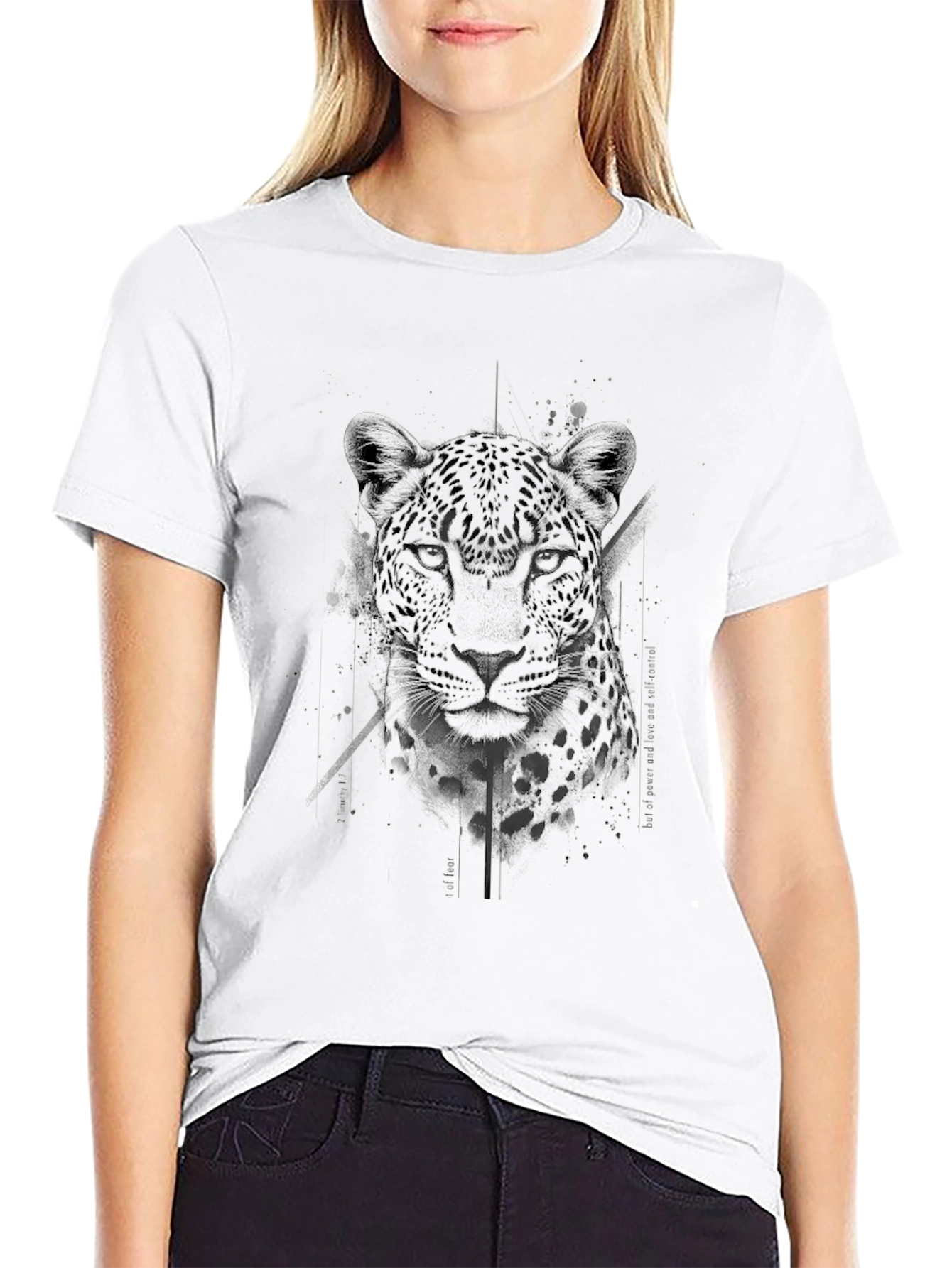 Jaguar Graphic Print Black T-Shirt