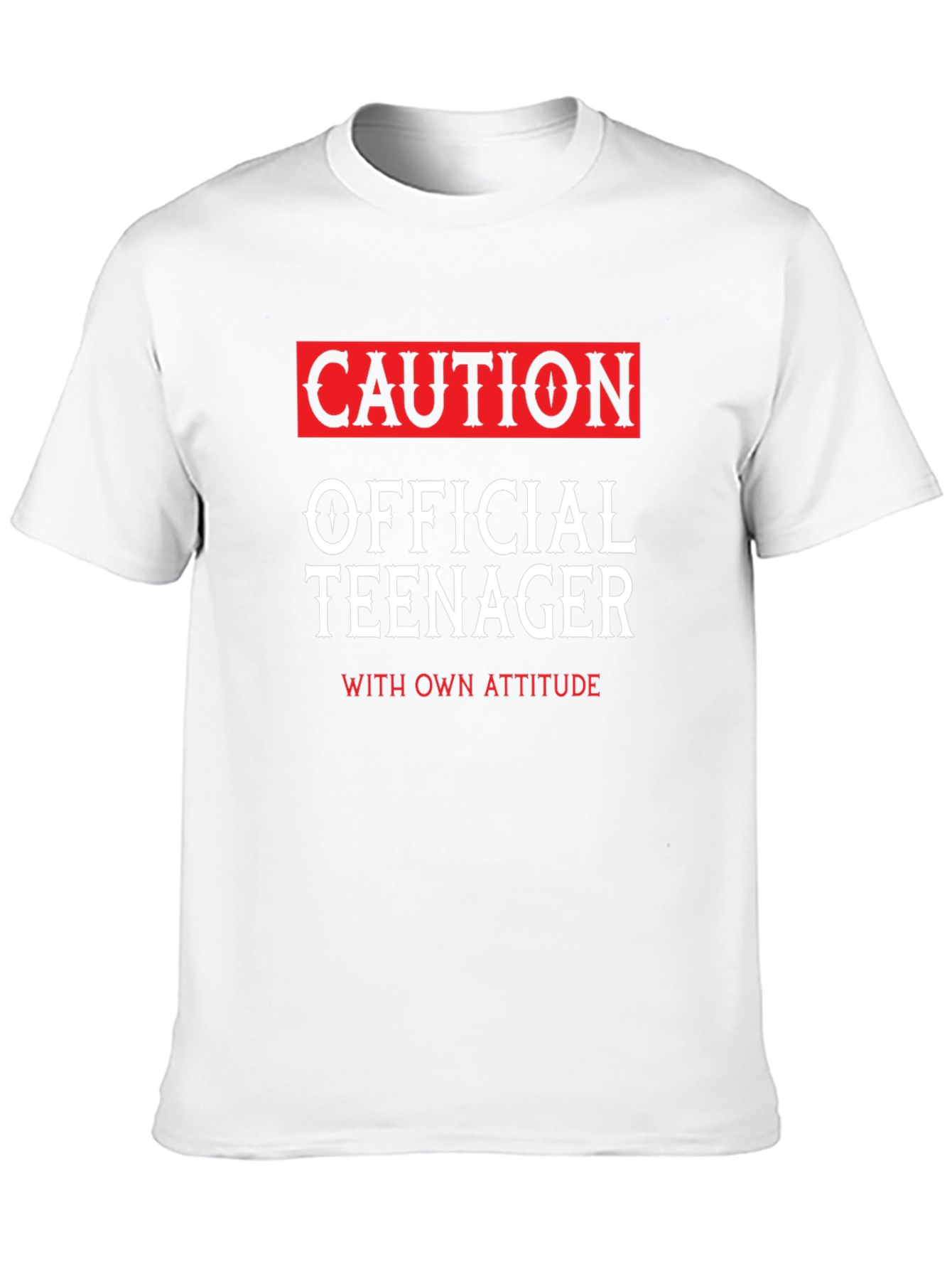 Caution Official Teenager Novelty T-Shirt