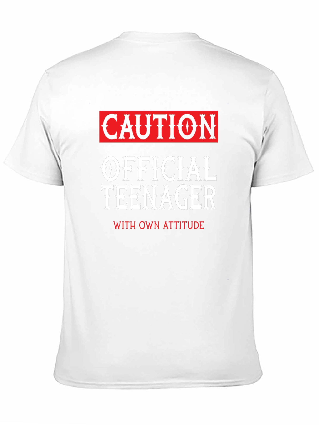 Caution Official Teenager Novelty T-Shirt