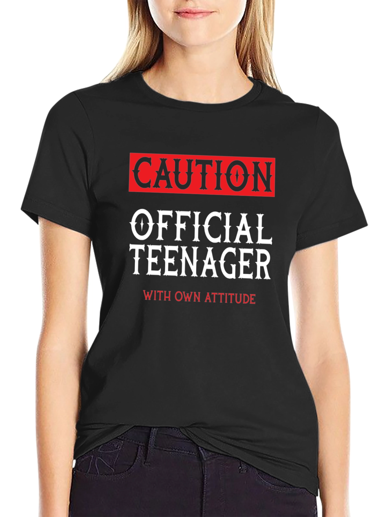 Caution Official Teenager Novelty T-Shirt