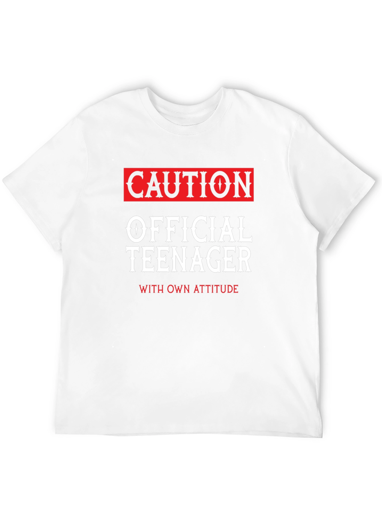 Caution Official Teenager Novelty T-Shirt