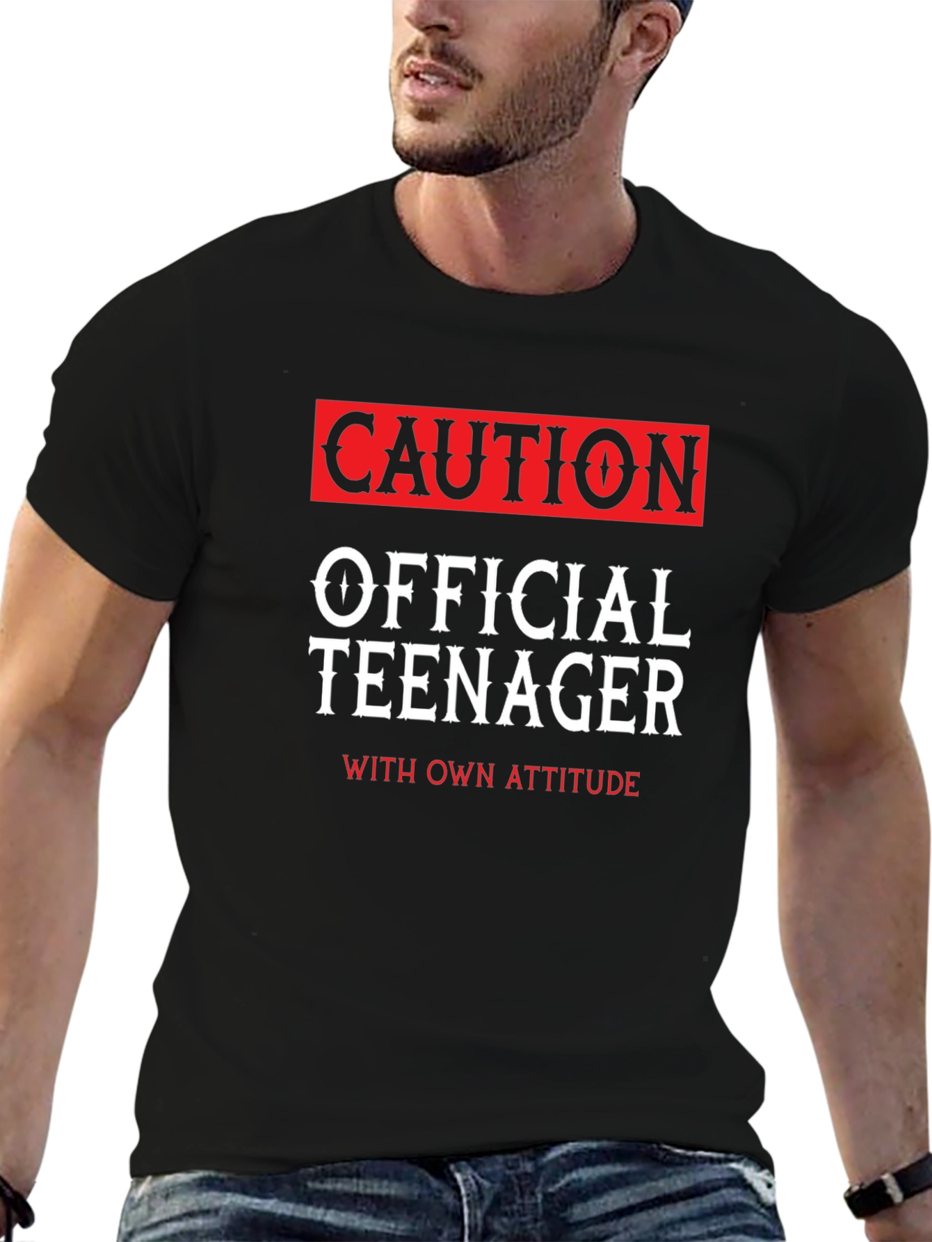 Caution Official Teenager Novelty T-Shirt