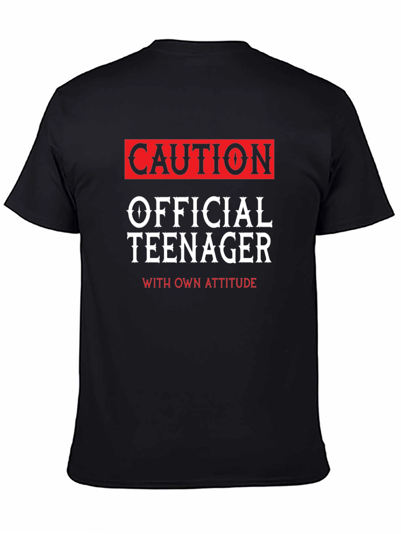 Caution Official Teenager Novelty T-Shirt