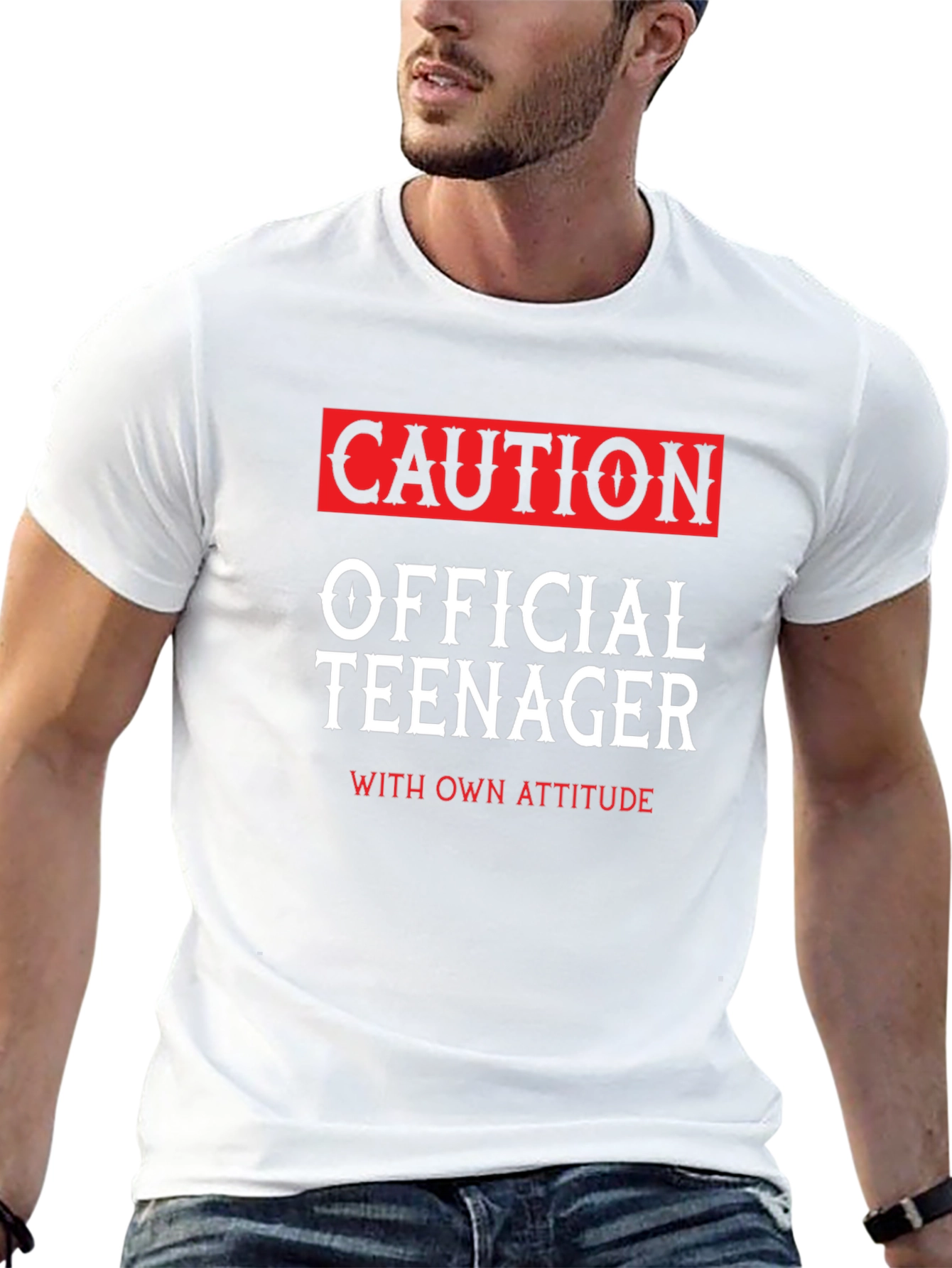 Caution Official Teenager Novelty T-Shirt