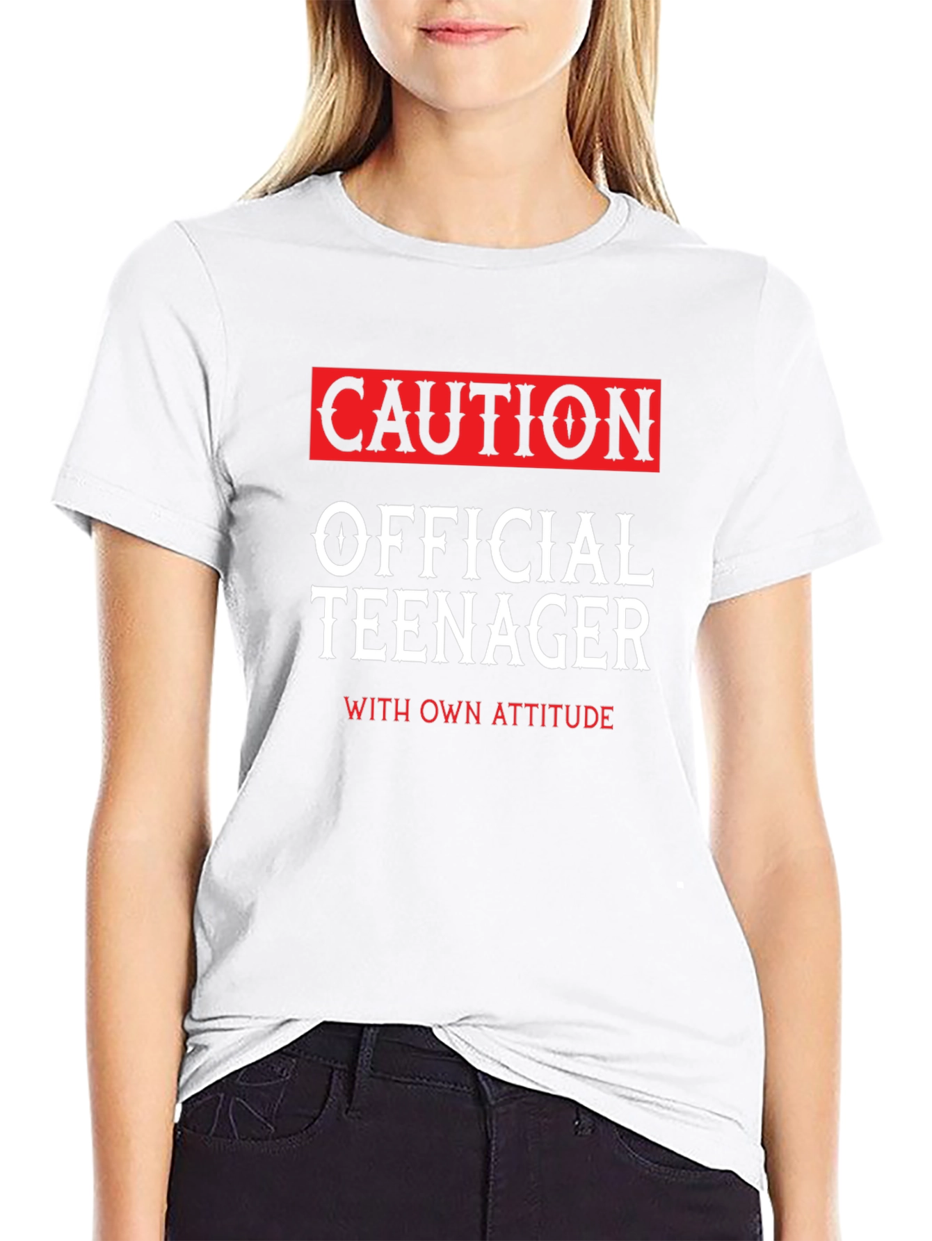 Caution Official Teenager Novelty T-Shirt