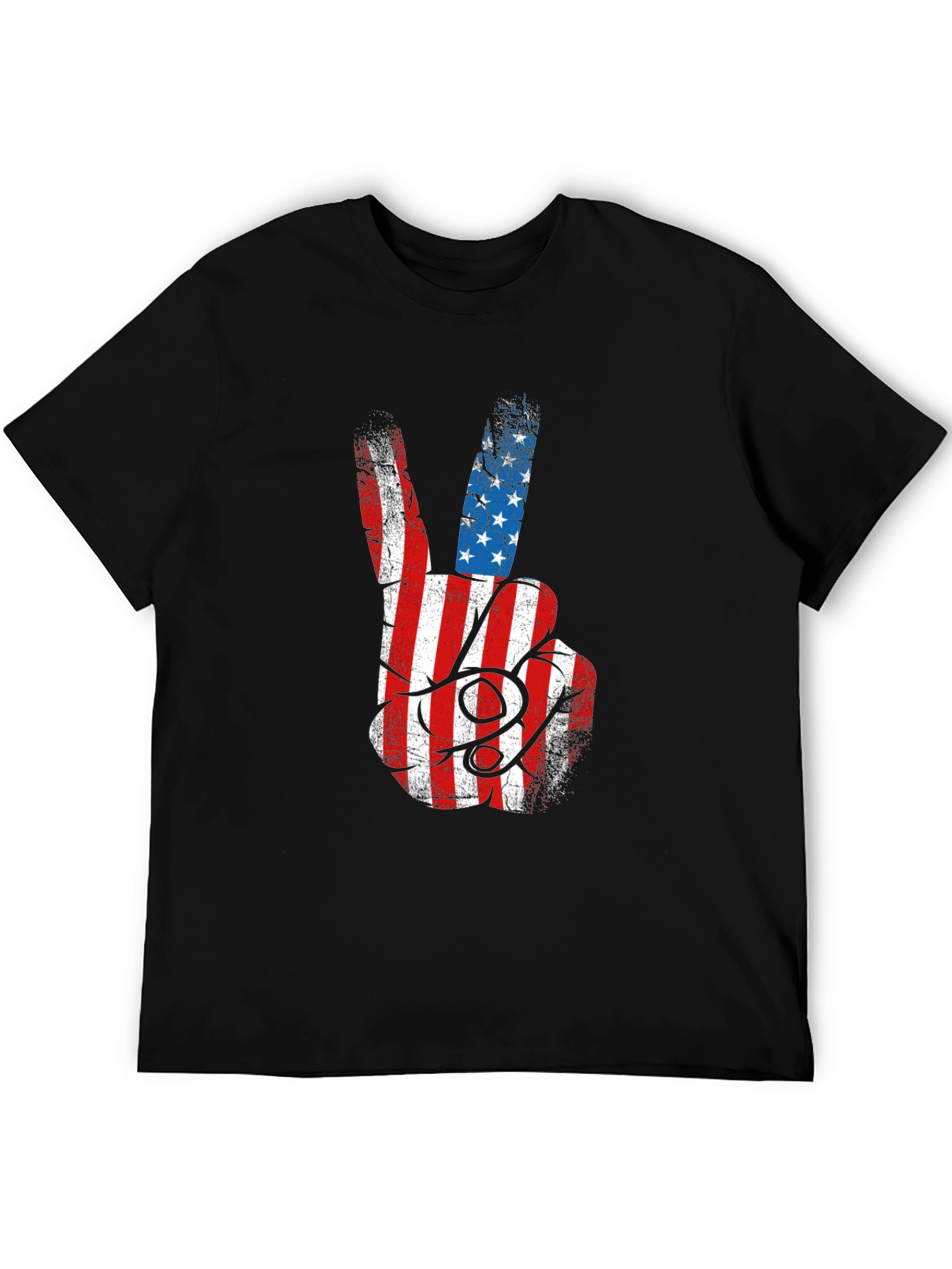 American Flag Peace Sign Graphic Tee
