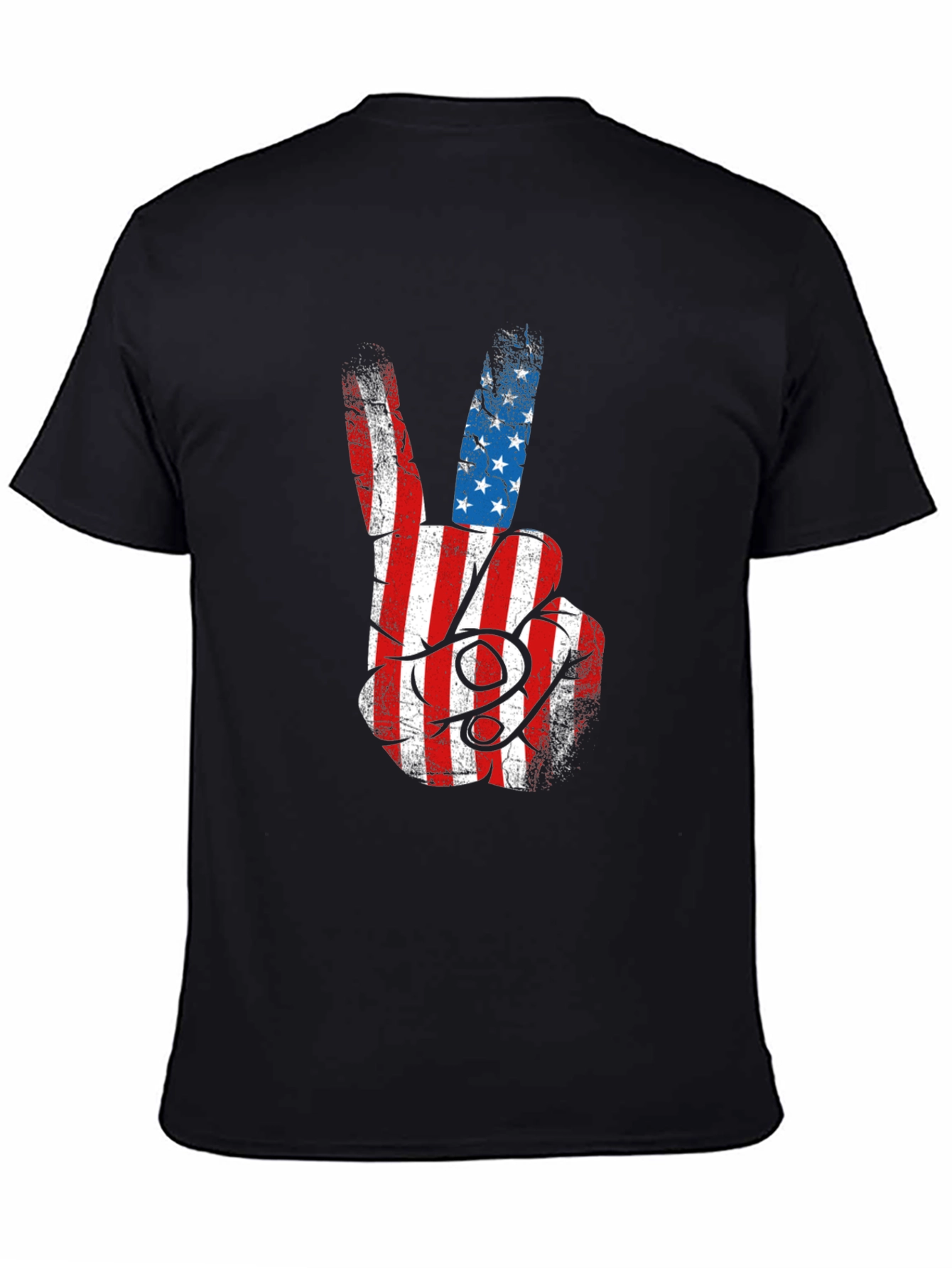 American Flag Peace Sign Graphic Tee