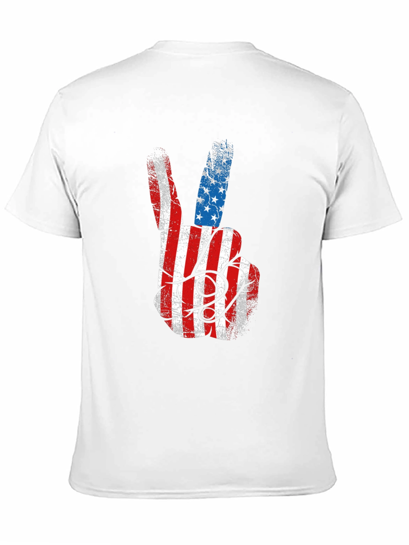 American Flag Peace Sign Graphic Tee