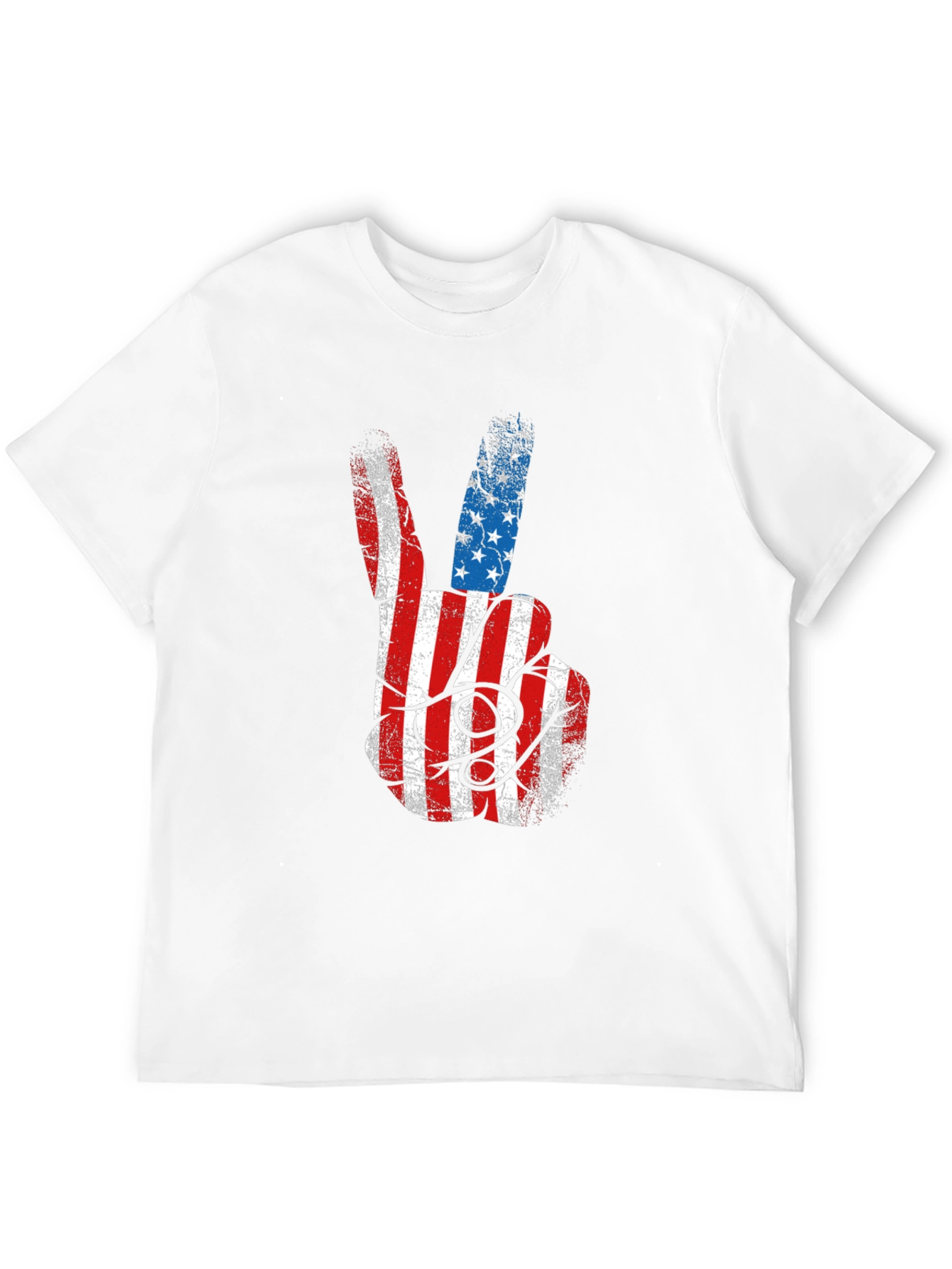 American Flag Peace Sign Graphic Tee
