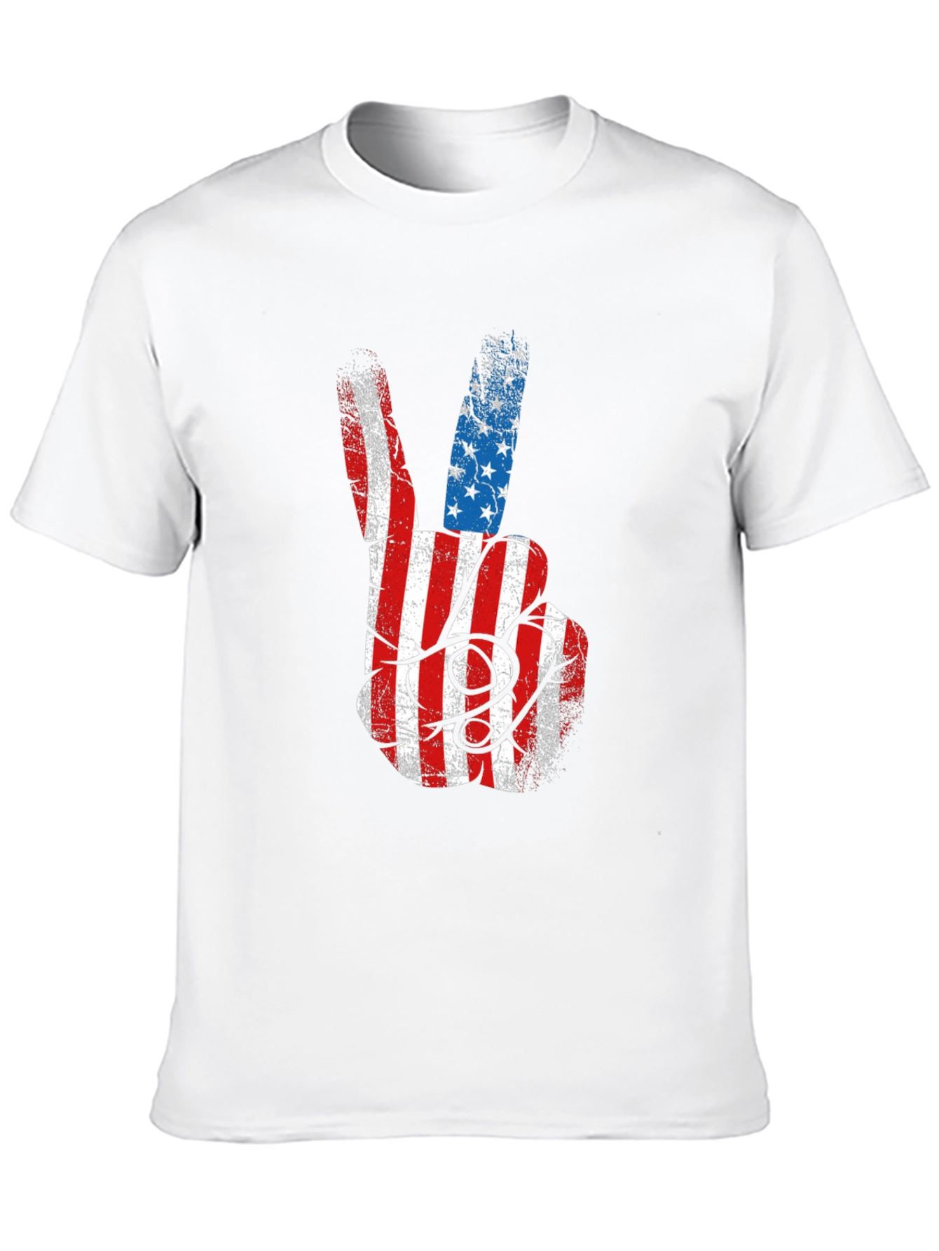 American Flag Peace Sign Graphic Tee