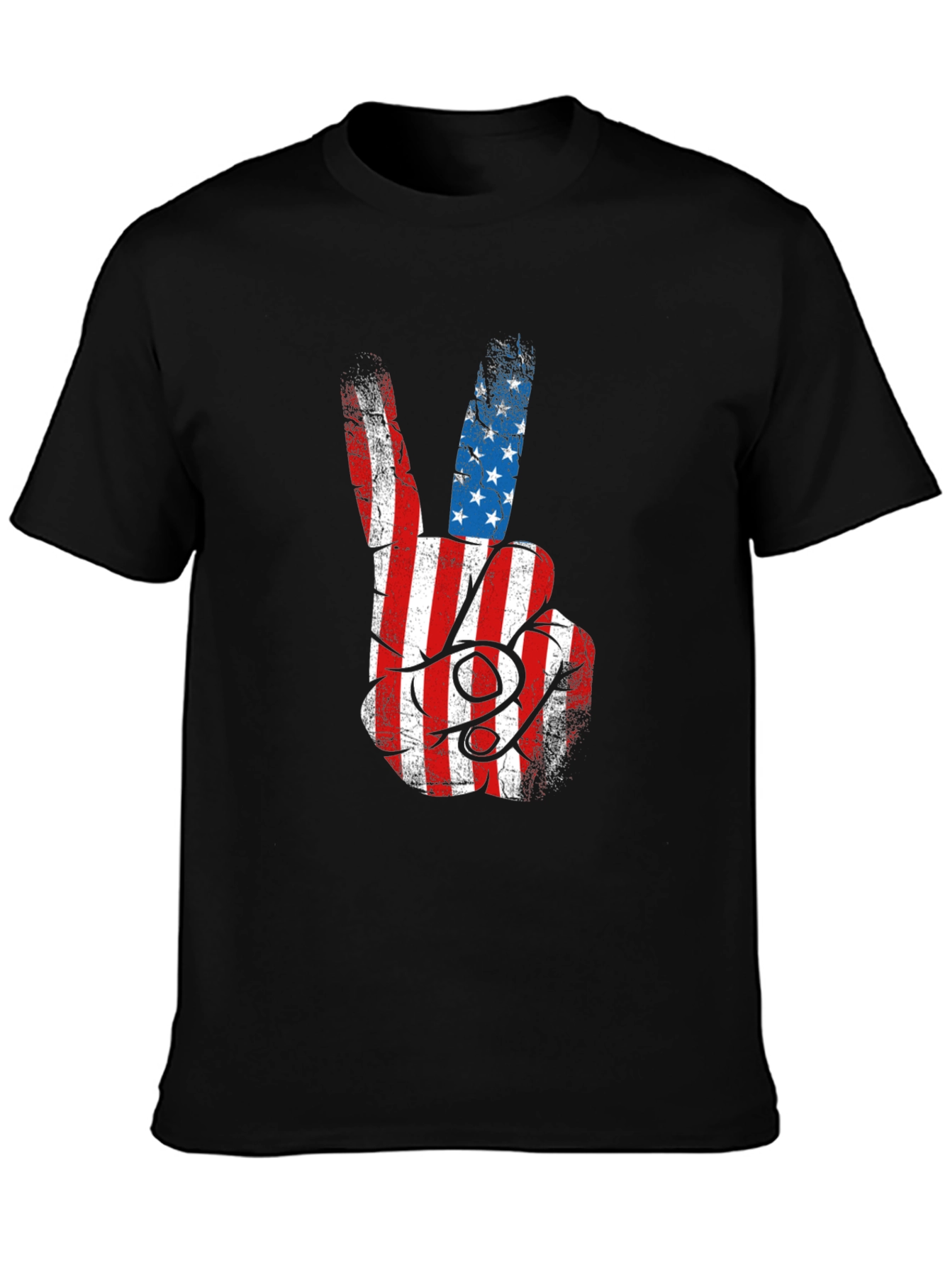 American Flag Peace Sign Graphic Tee