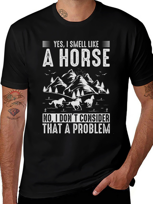 Funny Horse Smell Graphic T-Shirt