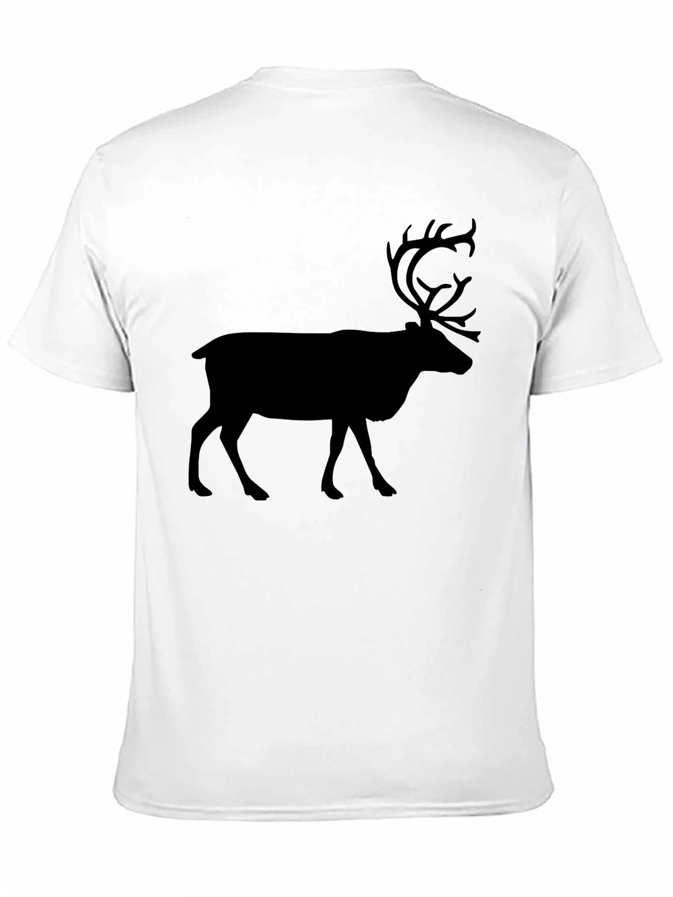 Black Reindeer Graphic T-Shirt