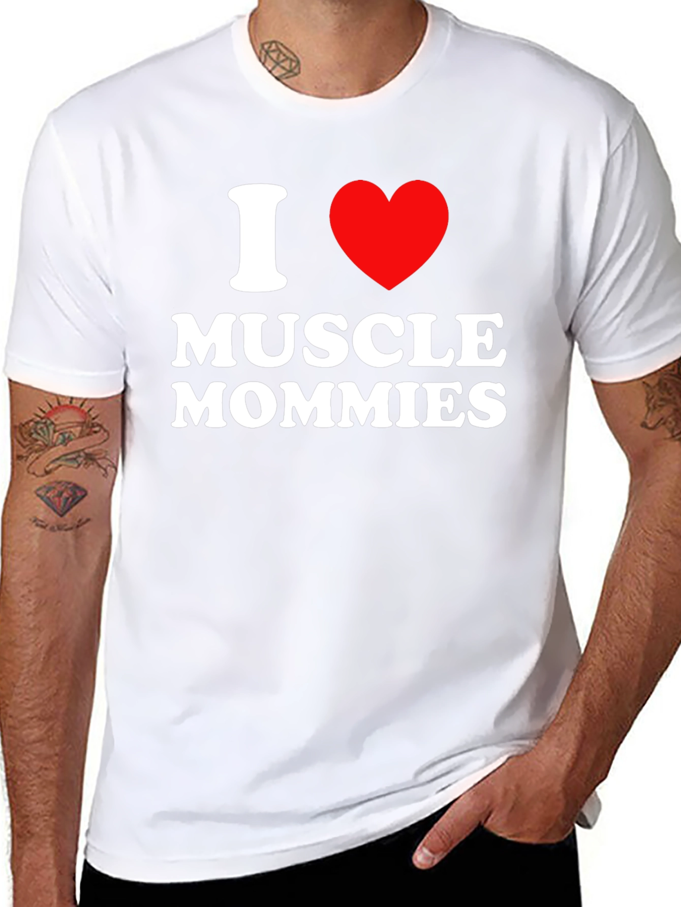 I Love Muscle Mommies T-Shirt