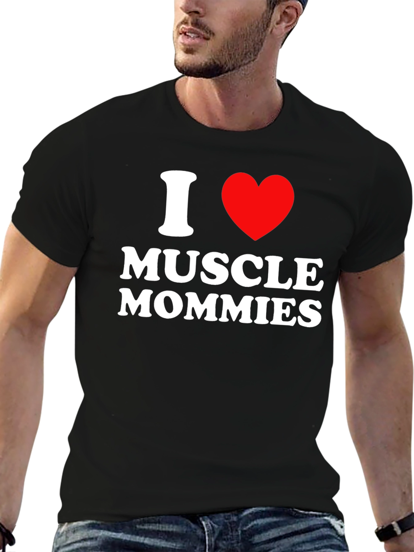 I Love Muscle Mommies T-Shirt