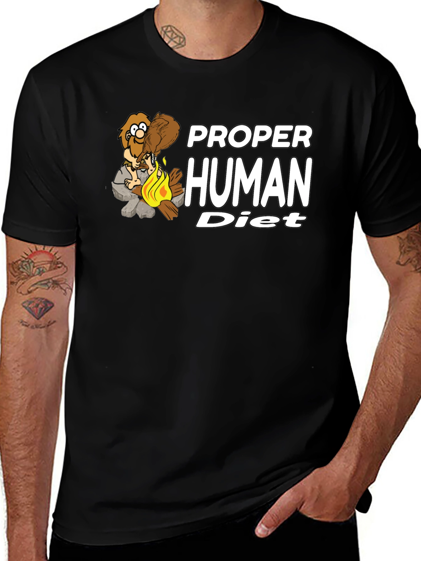 Proper Human Diet Graphic T-Shirt