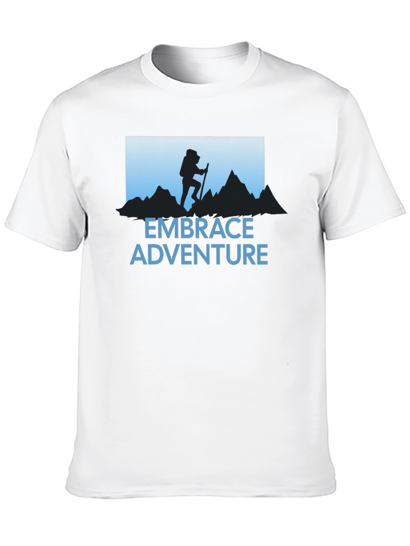 Embrace Adventure T-Shirt - Hiker Silhouette Graphic Tee