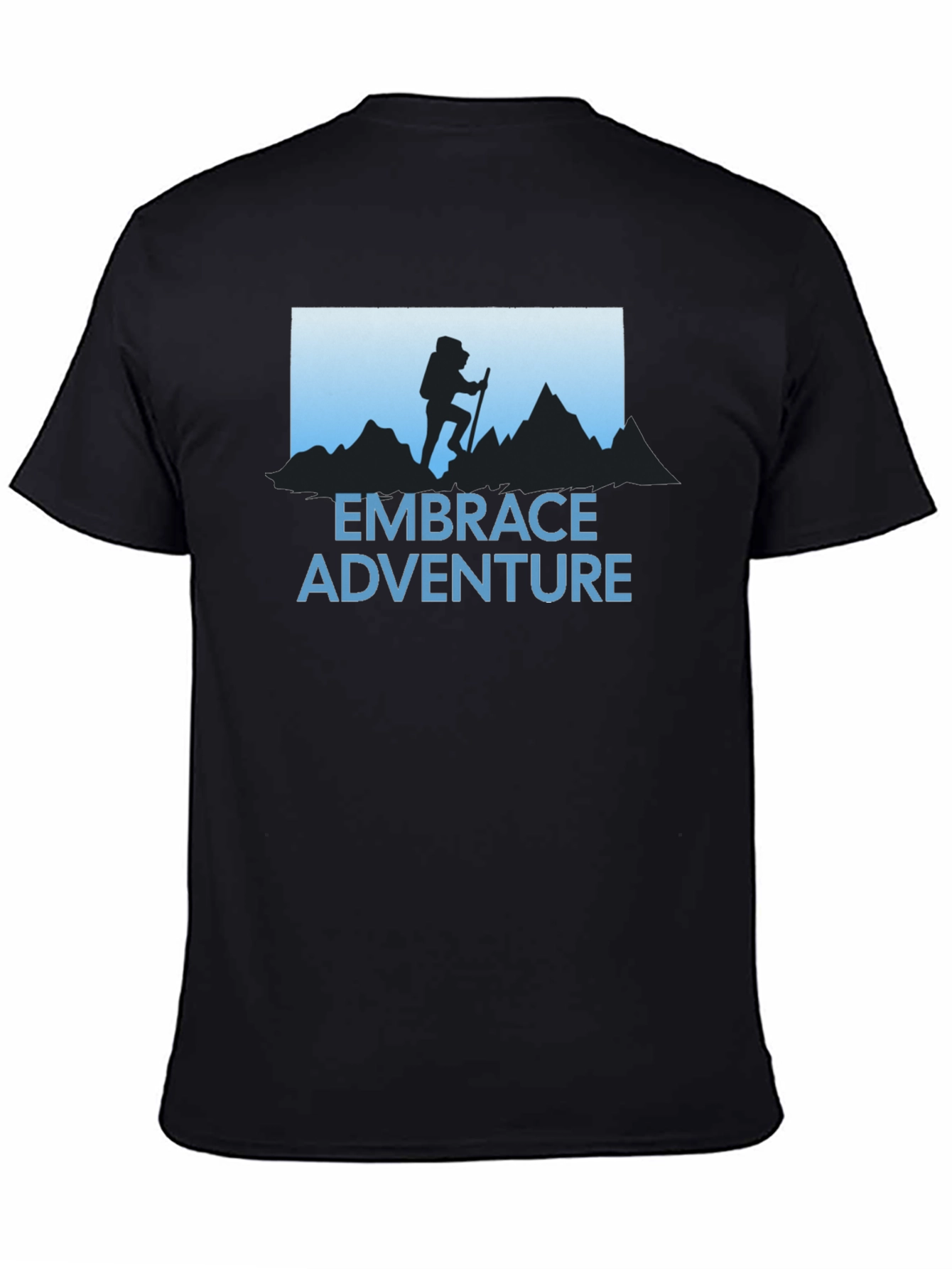 Embrace Adventure T-Shirt - Hiker Silhouette Graphic Tee