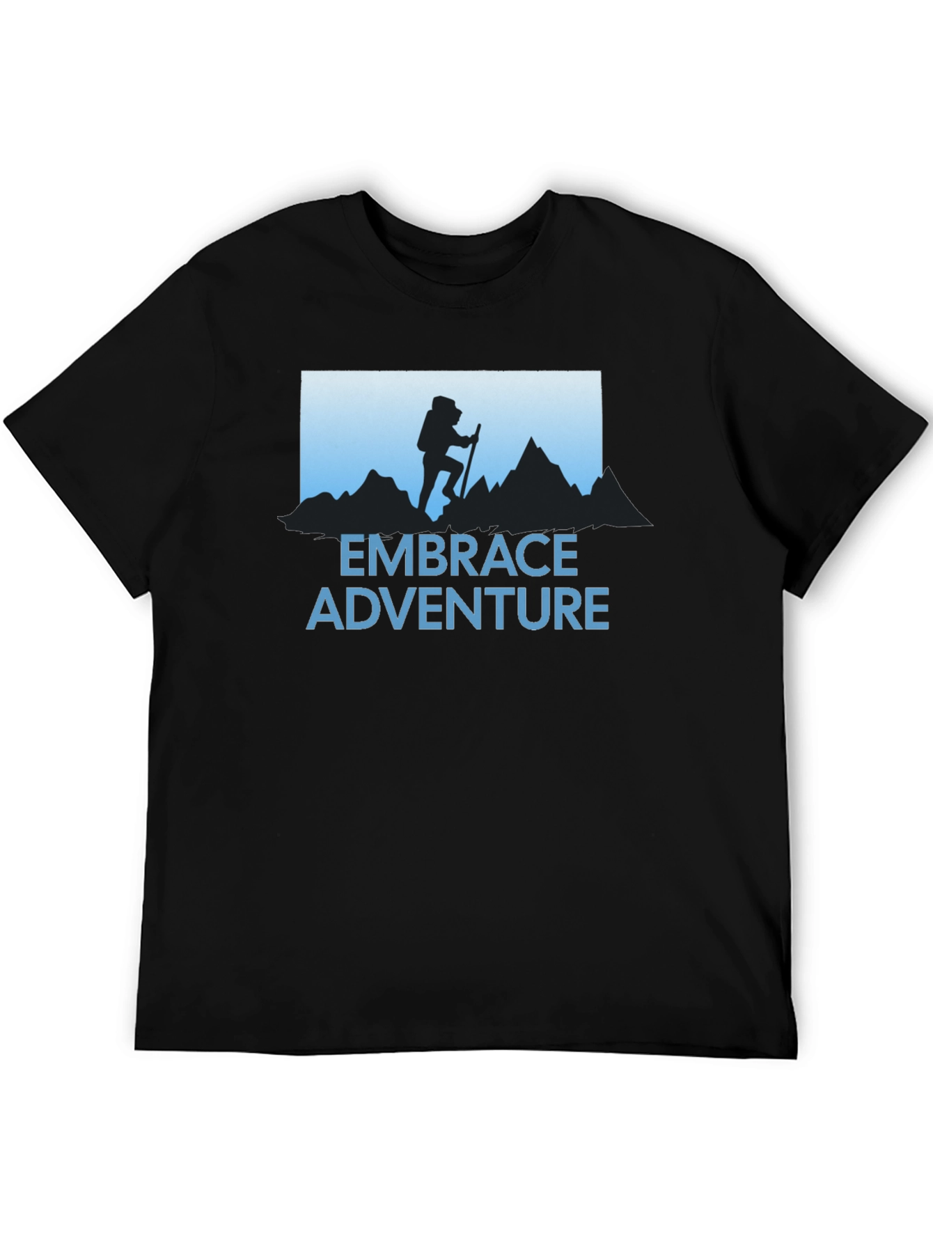 Embrace Adventure T-Shirt - Hiker Silhouette Graphic Tee