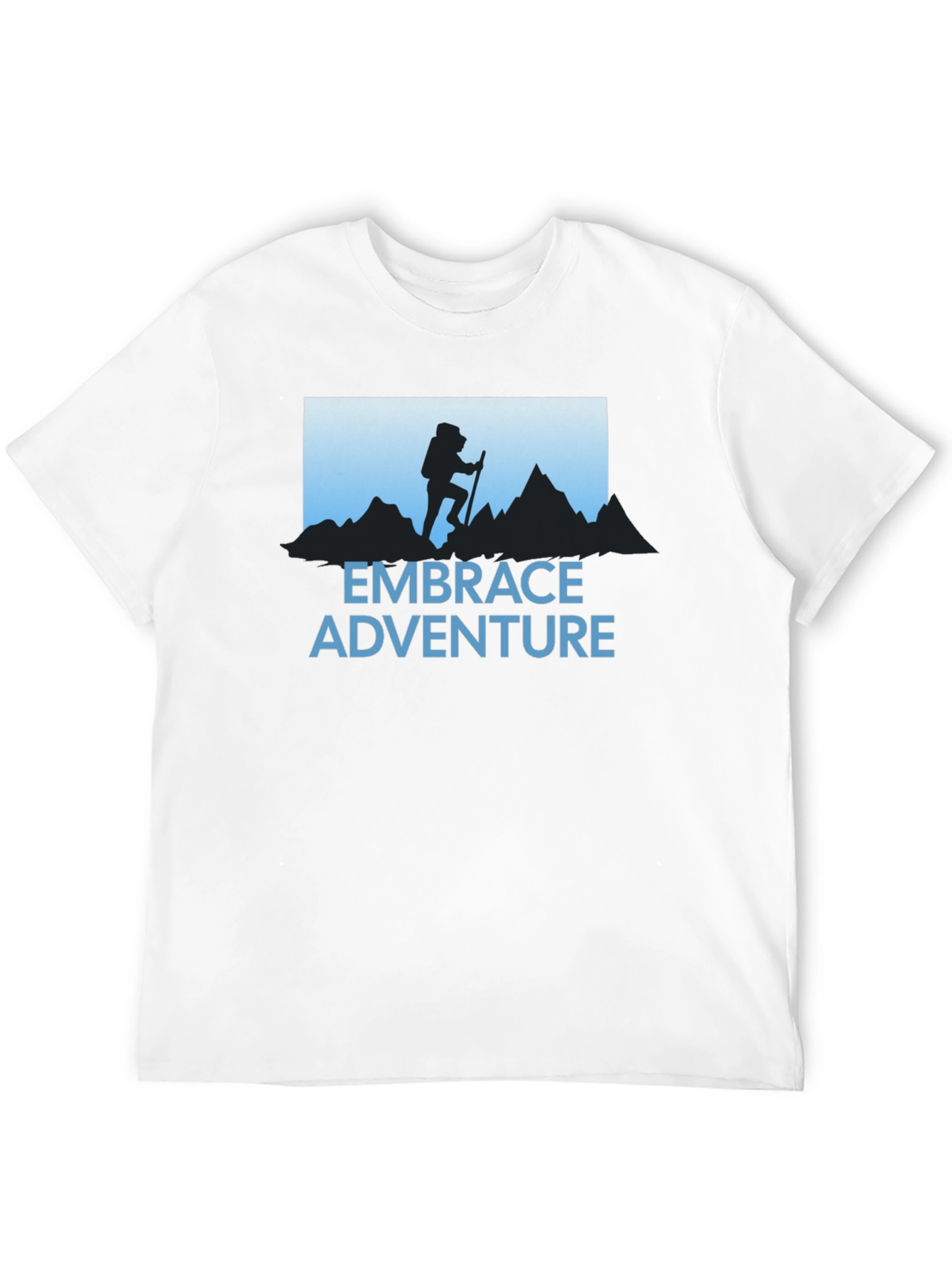Embrace Adventure T-Shirt - Hiker Silhouette Graphic Tee