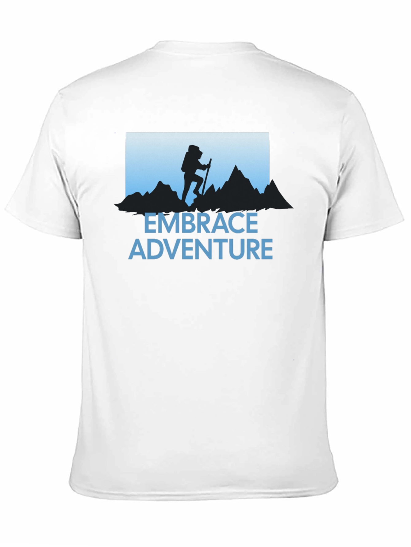 Embrace Adventure T-Shirt - Hiker Silhouette Graphic Tee