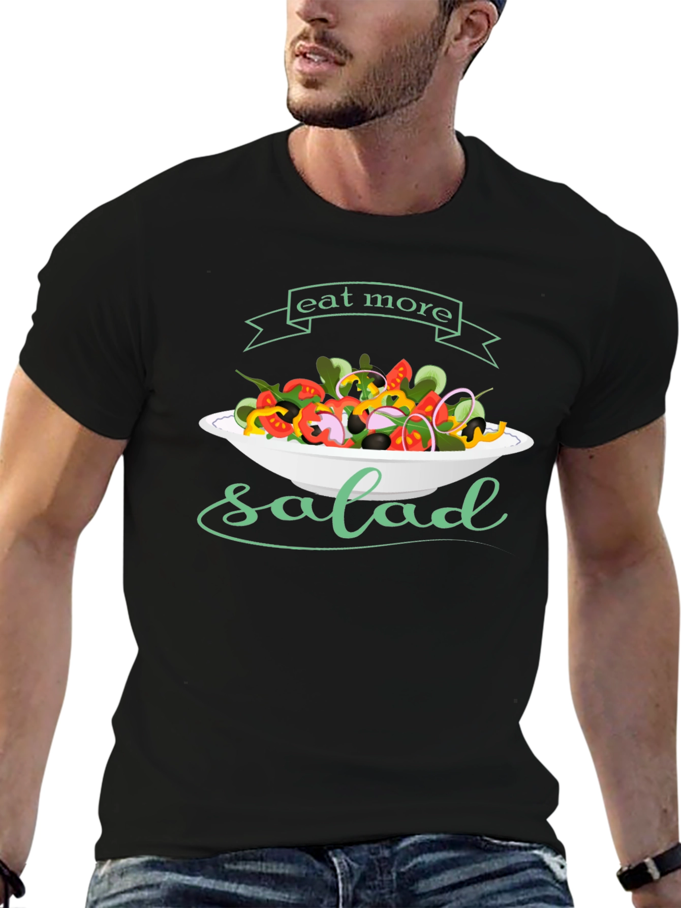 Eat More Salad T-Shirt - Healthy Food Tee