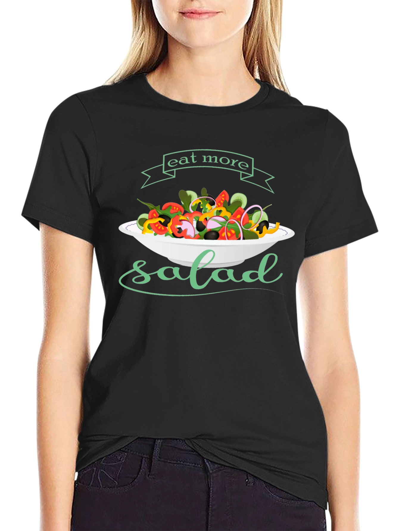 Eat More Salad T-Shirt - Healthy Food Tee