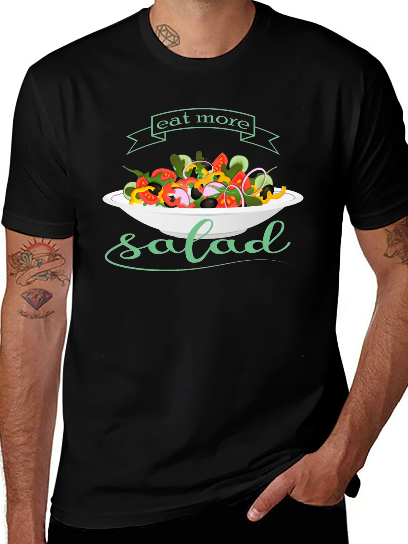 Eat More Salad T-Shirt - Healthy Food Tee