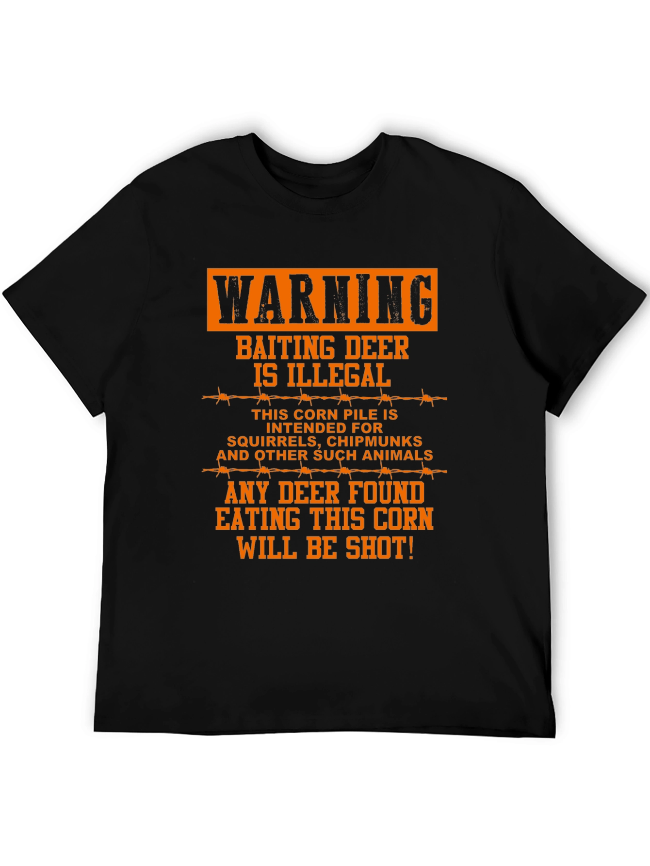 Warning Baiting Deer T-Shirt - Funny Hunting Tee