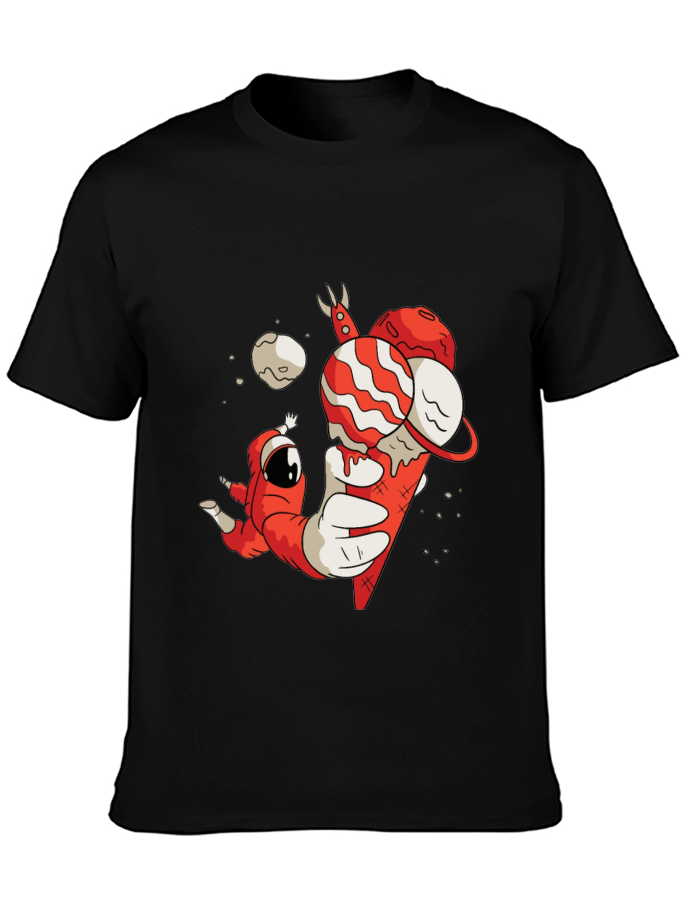 Astronaut Ice Cream Cone Graphic Tee