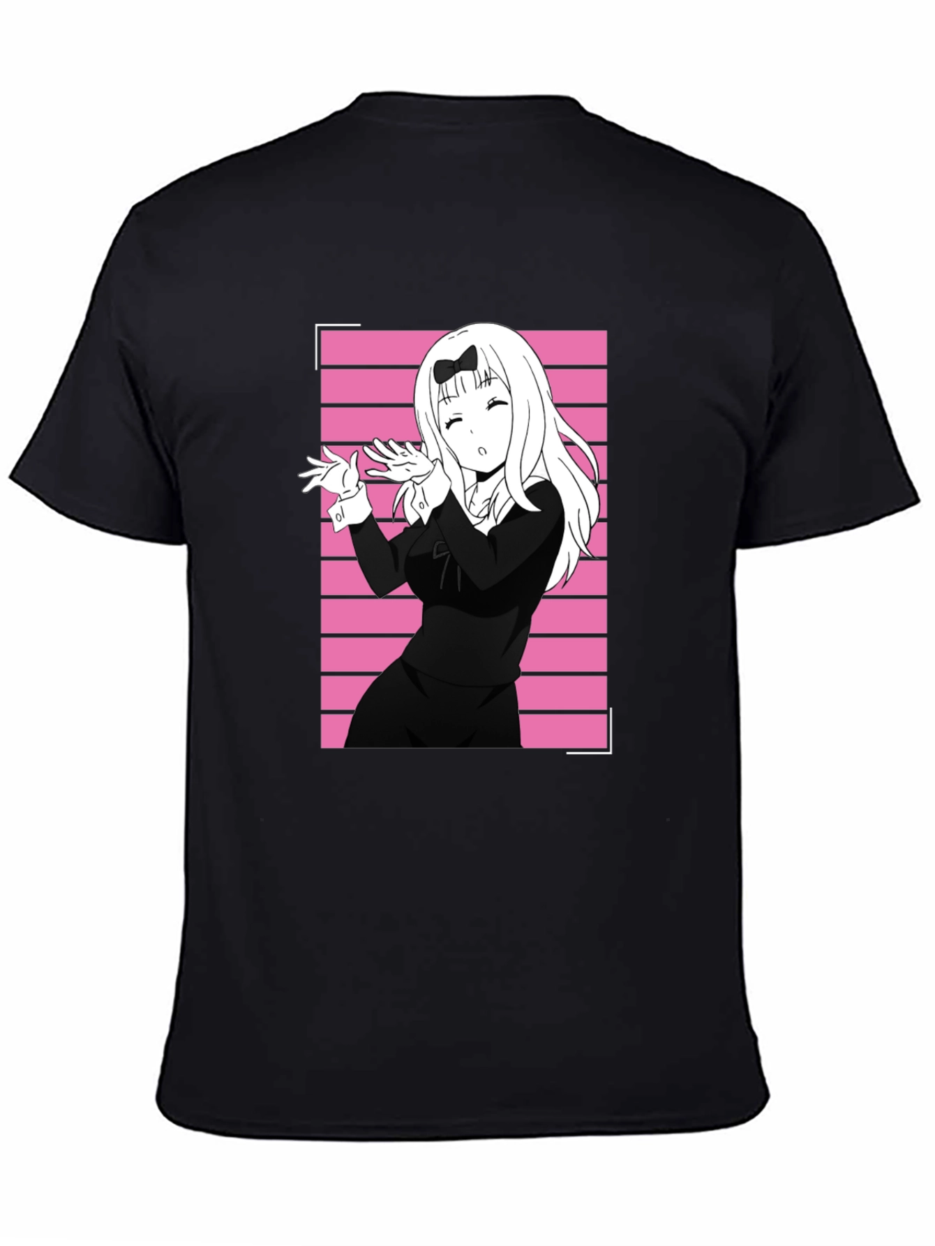 Anime Girl Black T-Shirt