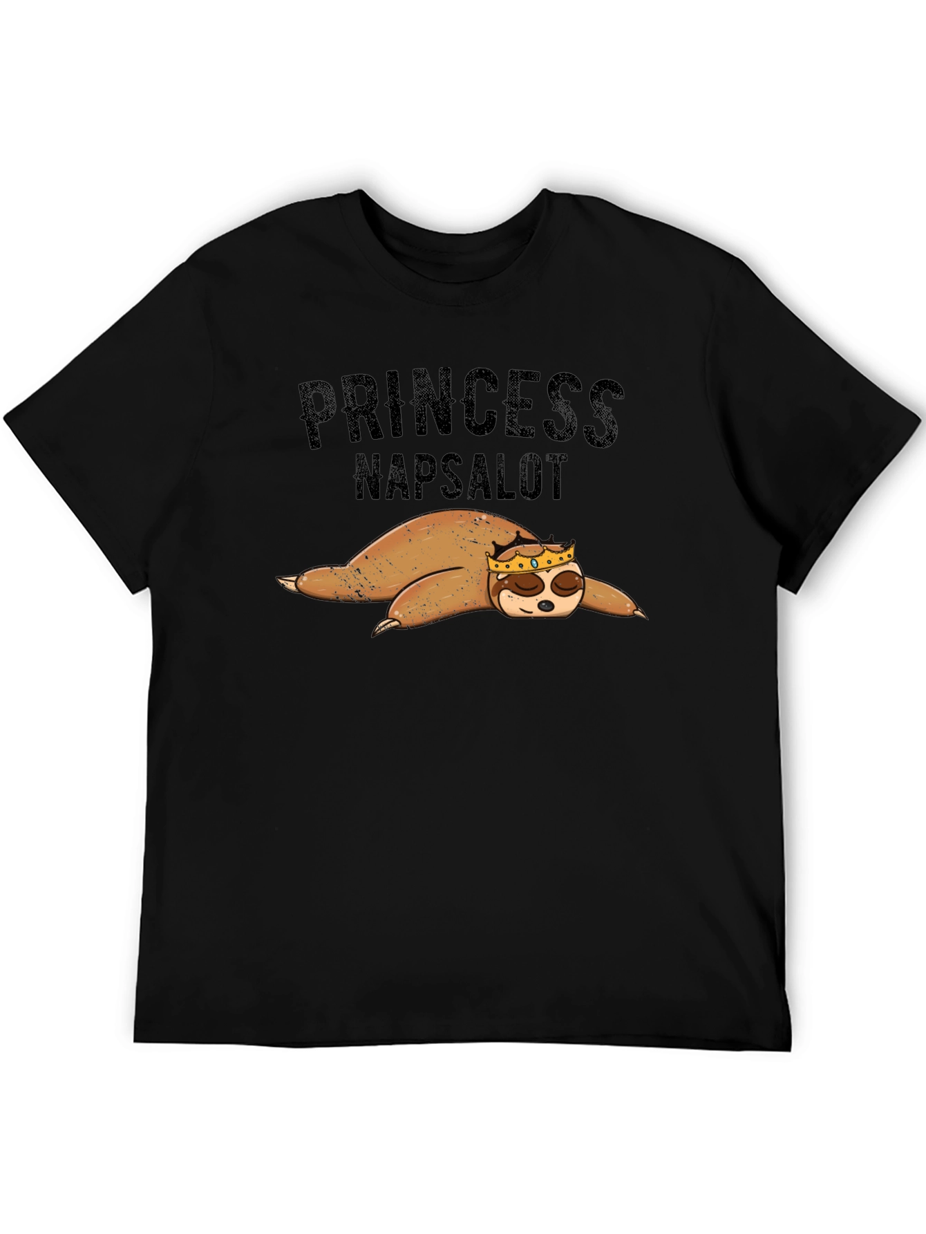 Princess Napsalot Sloth Funny T-Shirt